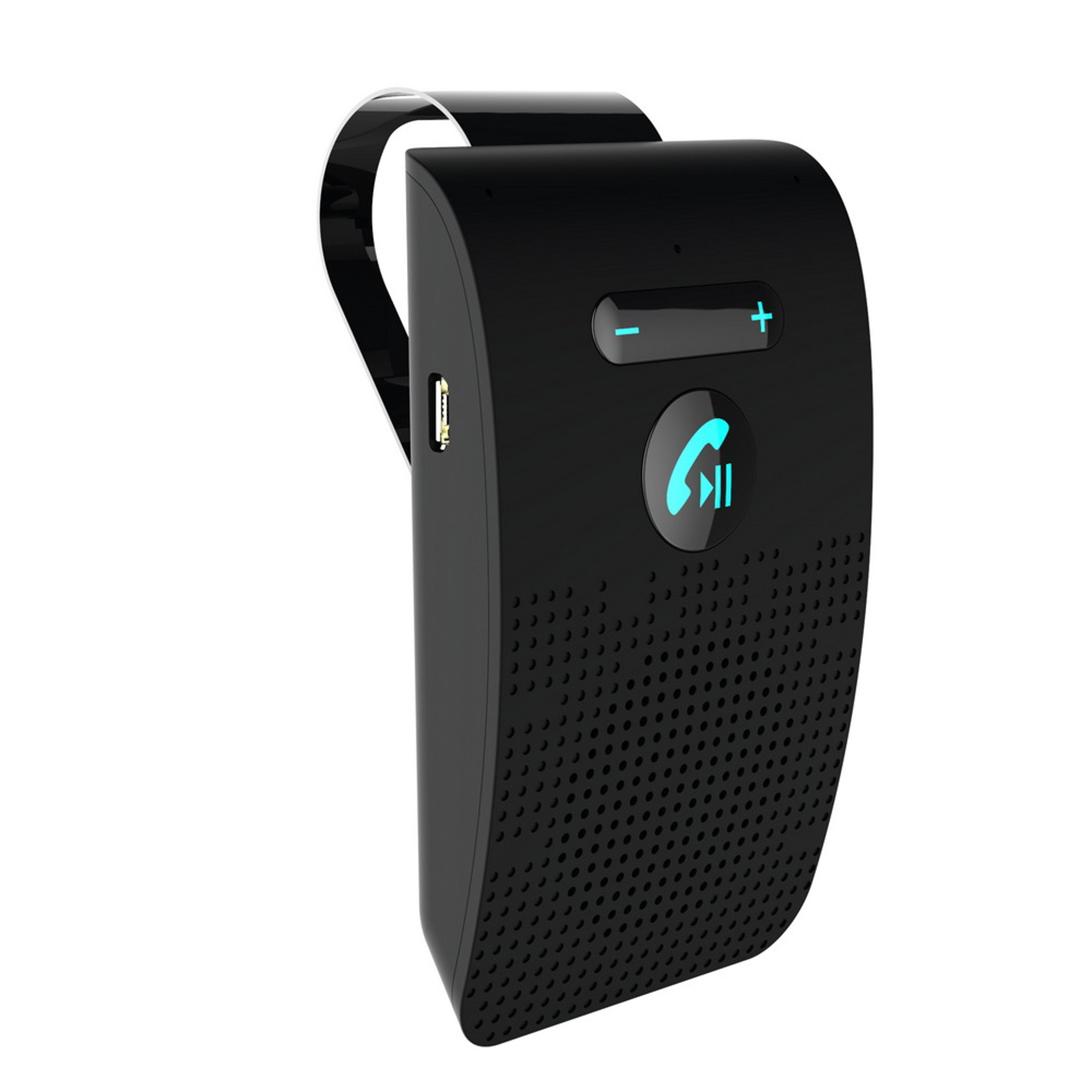 Dual Mic Bluetooth Car Speakerphone Sun Visor Handsfree Kit 0