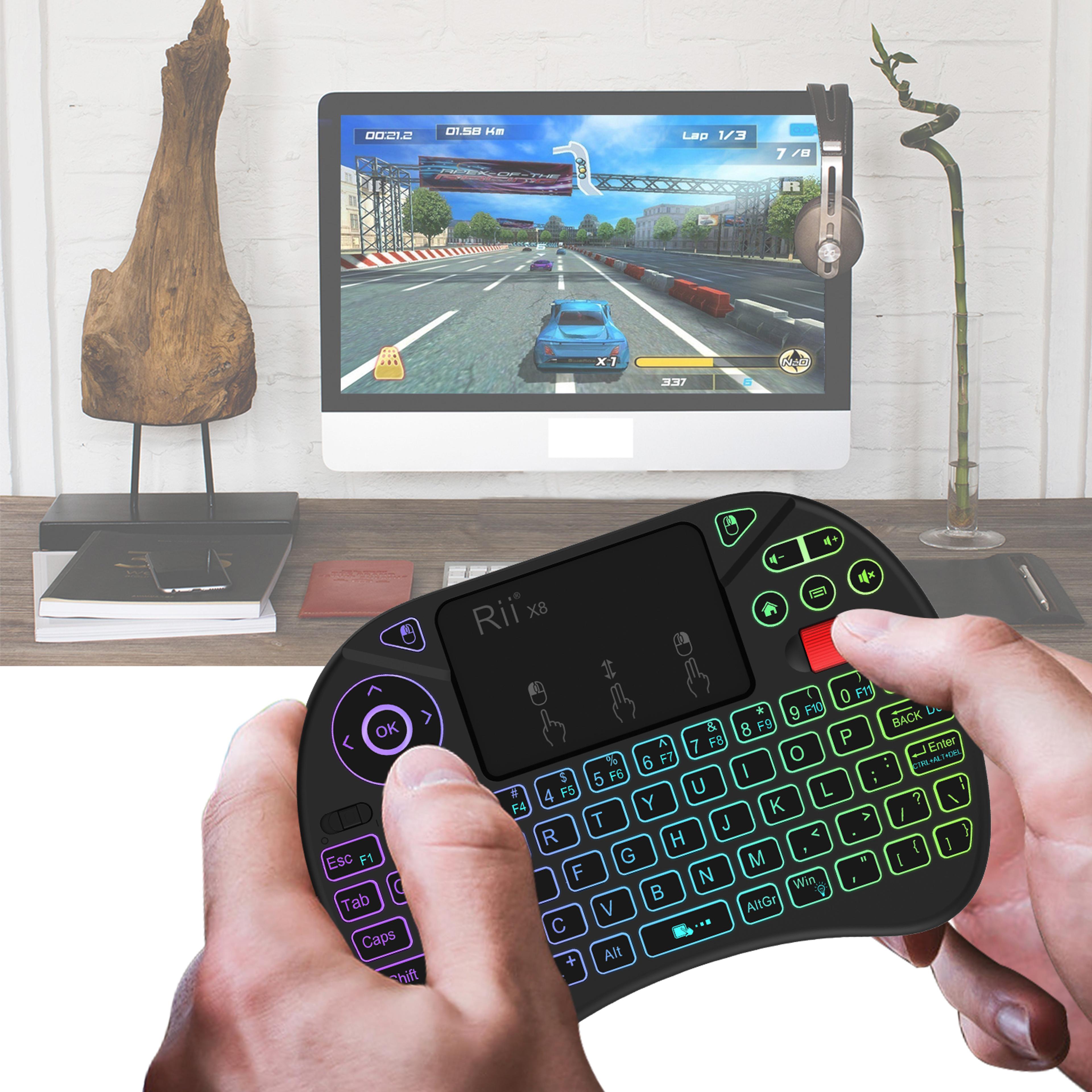 Mini Wireless Keyboard With Touchpad And RGB Backlight 5