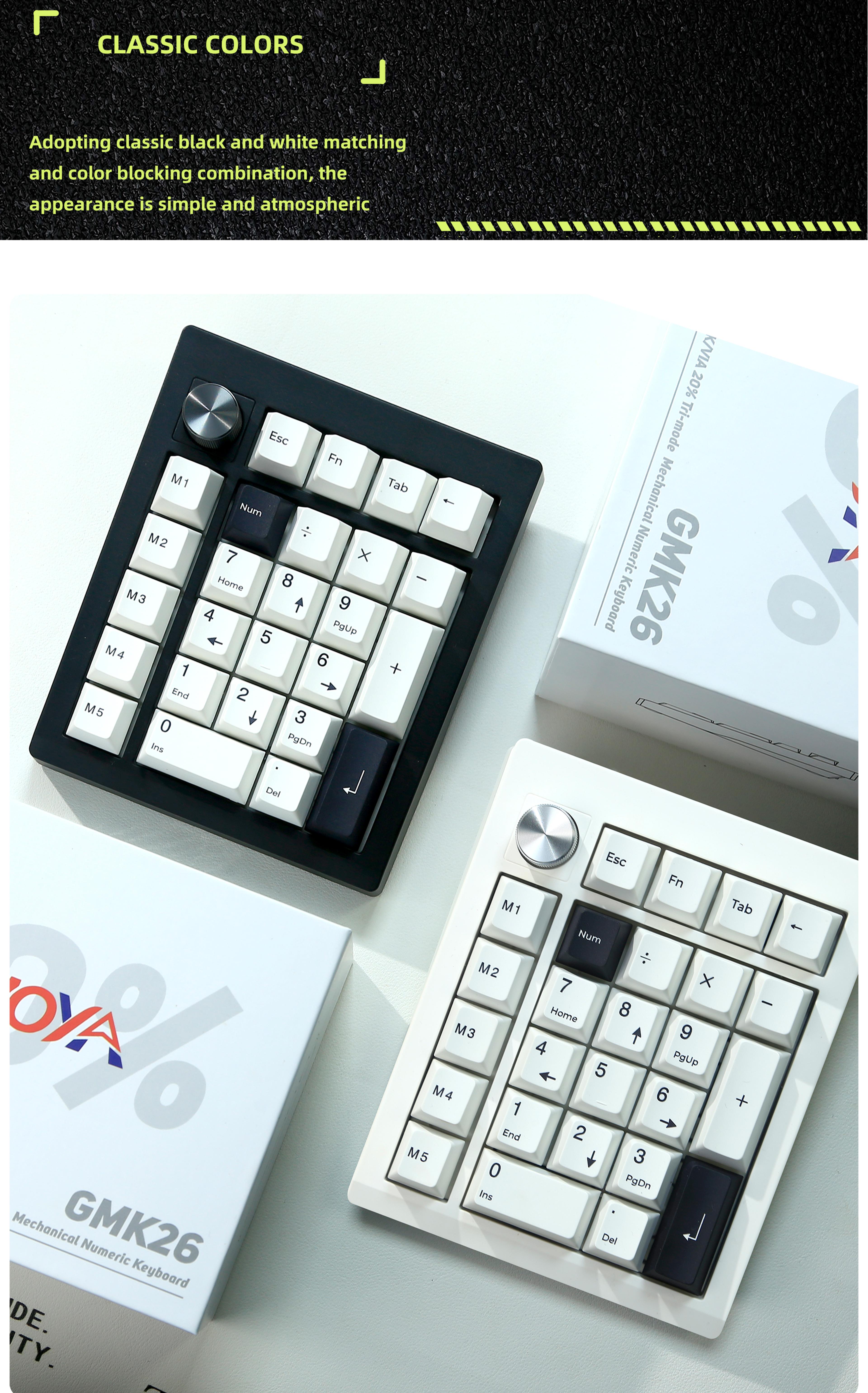 Mechanical Numpad Wireless Numeric Keypad With VIA Programming And Hot Swap 5