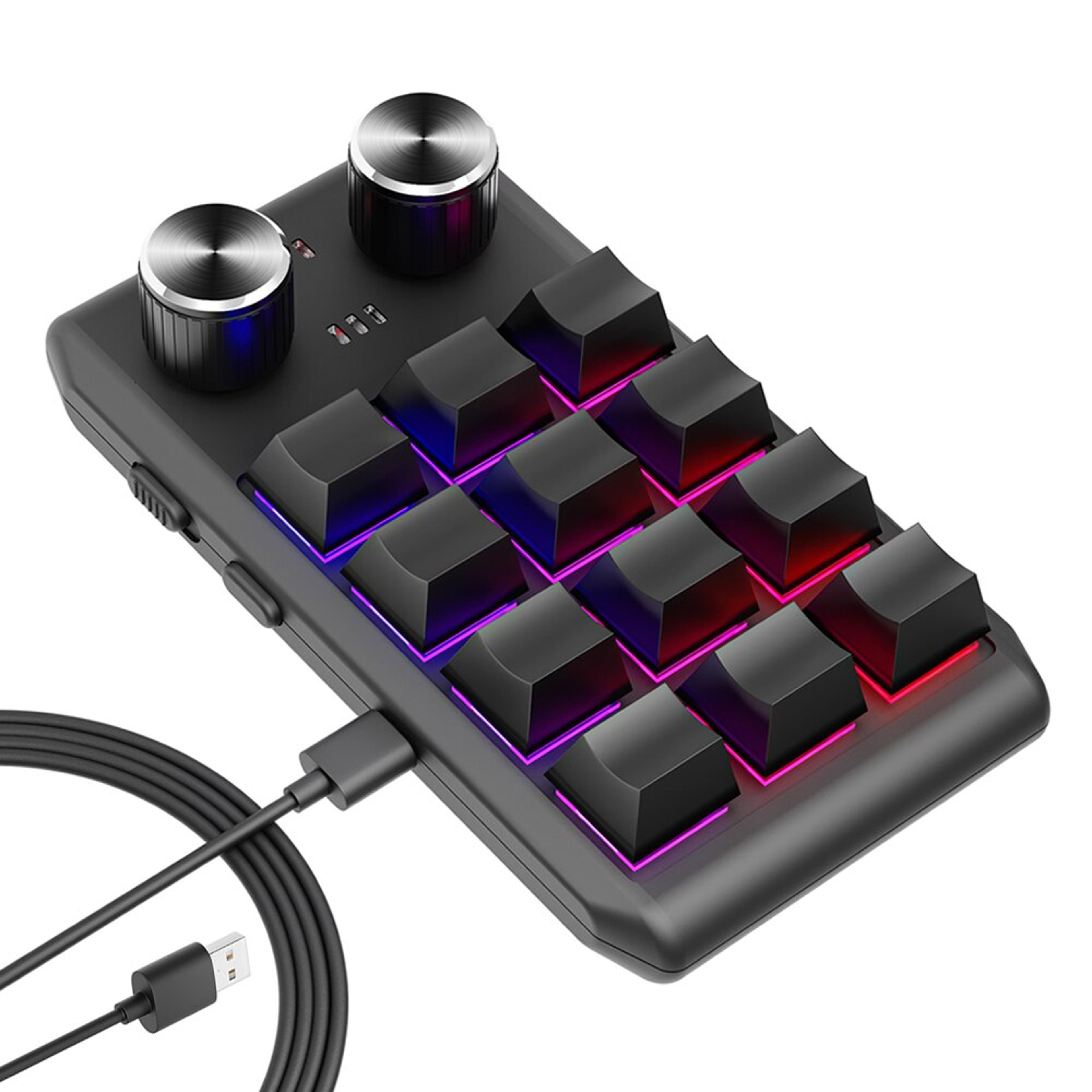 Key Programmable Macropad With Bluetooth RGB And Dual Knobs 0