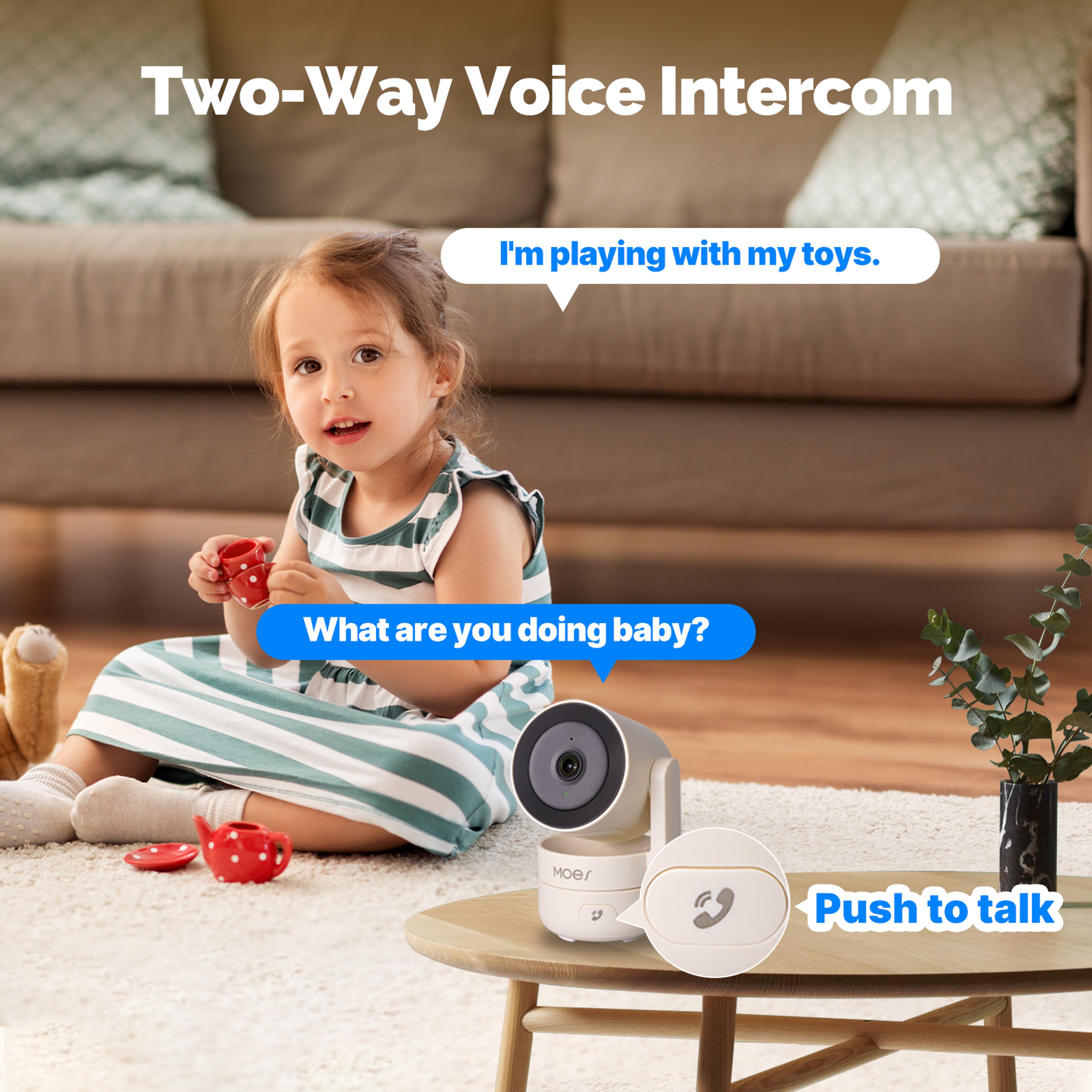 WiFi Indoor Security Camera Pan Tilt Smart Home Surveillance Camera With Night Vision 4