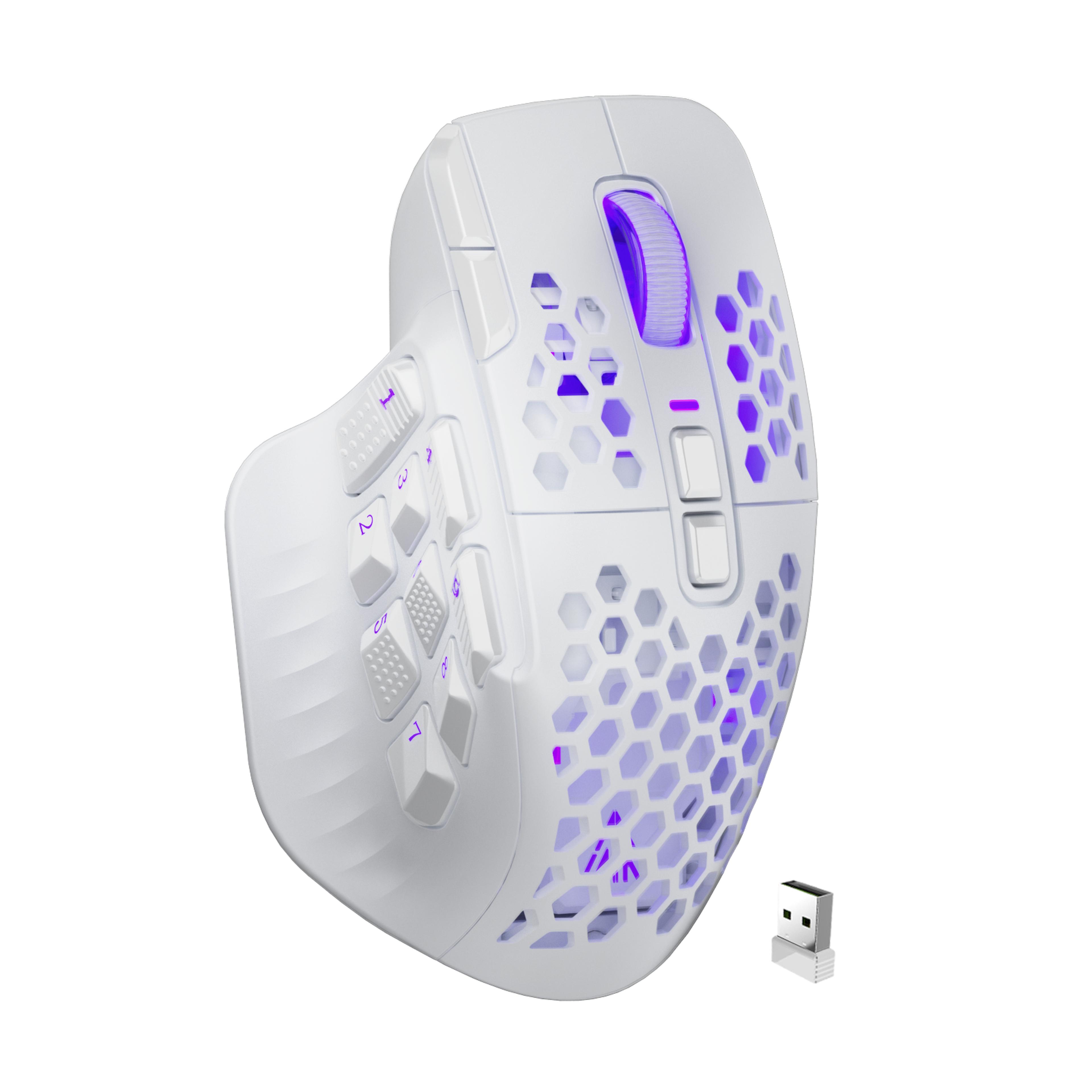 pro wireless mmo gaming mouse button programmable rgb honeycomb mousess