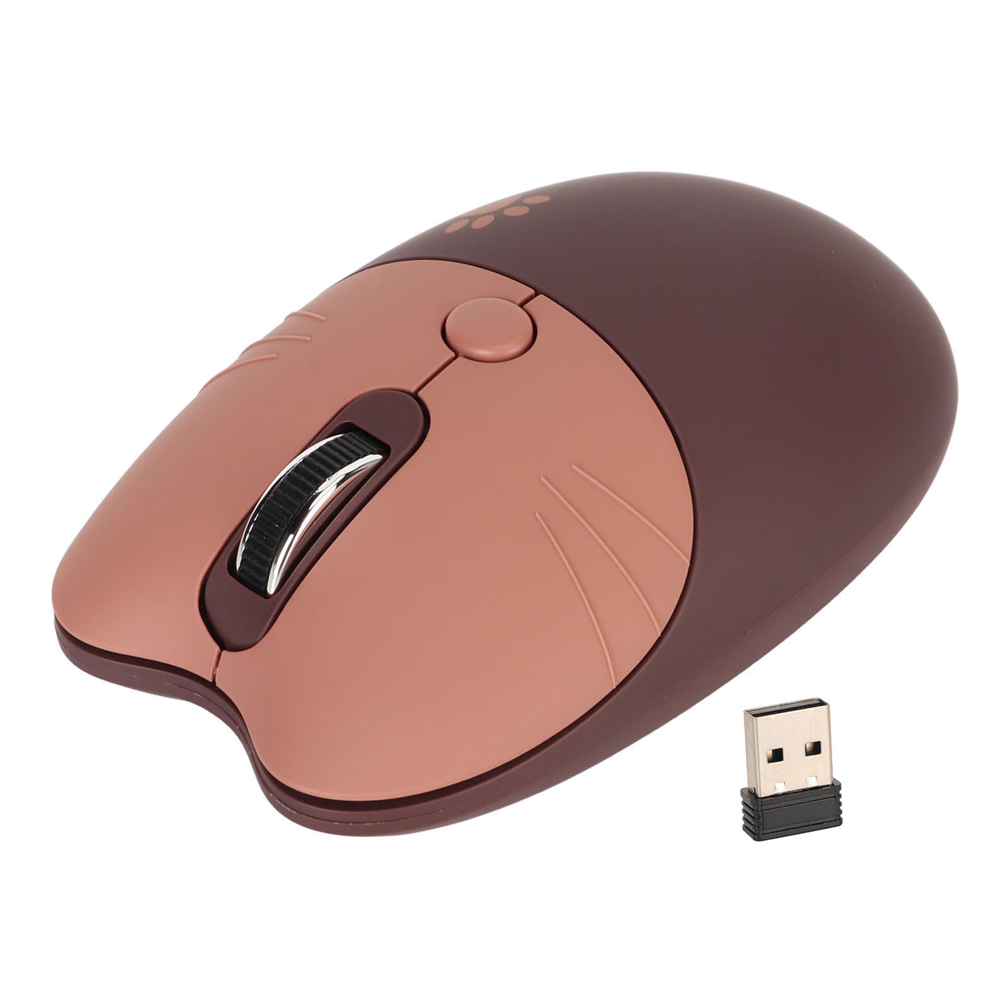 Cute Cat Wireless Mouse Silent USB Receiver Levels Portable Laptop Mouse 8