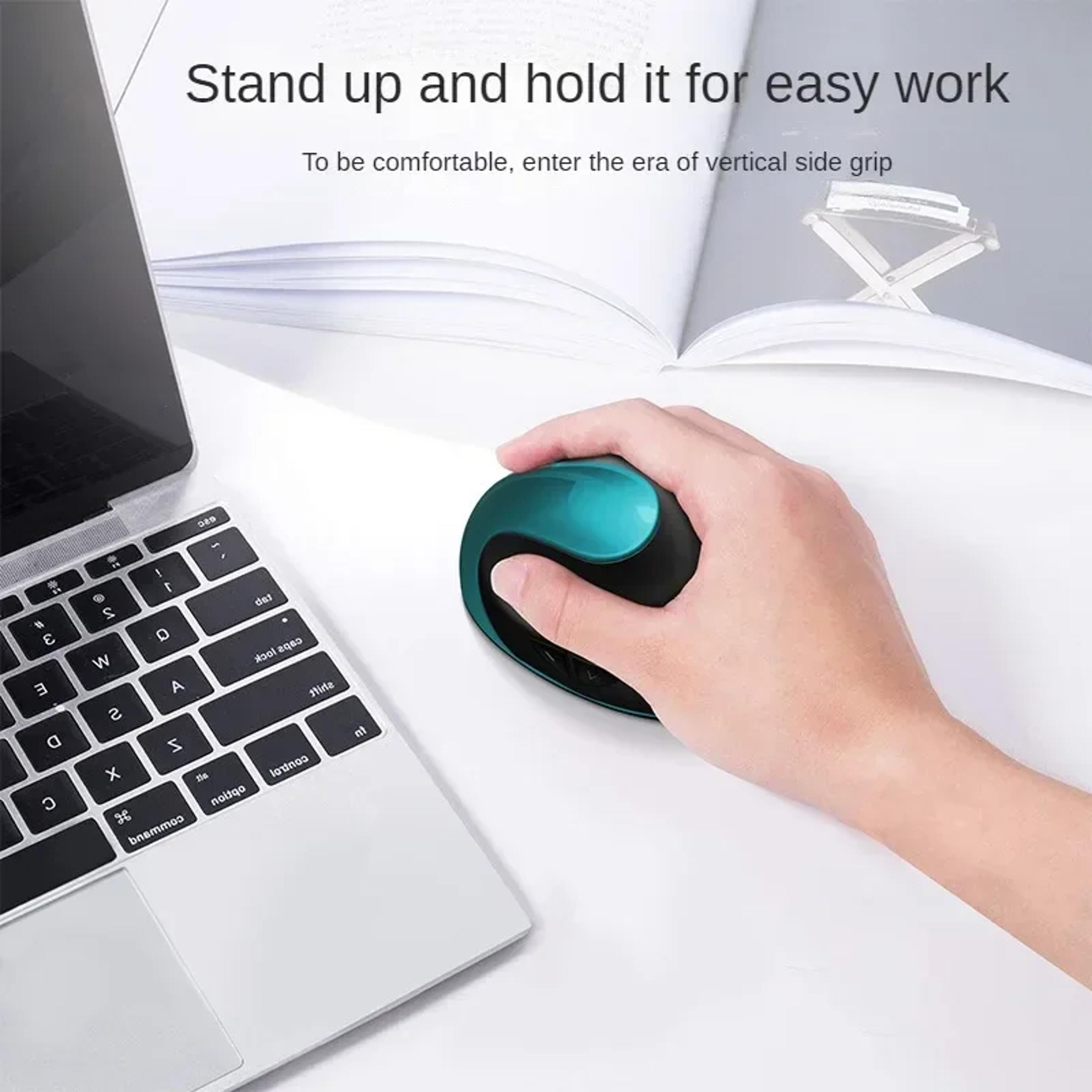 Rechargeable Ergonomic Wireless Mouse Vertical Mouse With Buttons For PC Laptop Office 4
