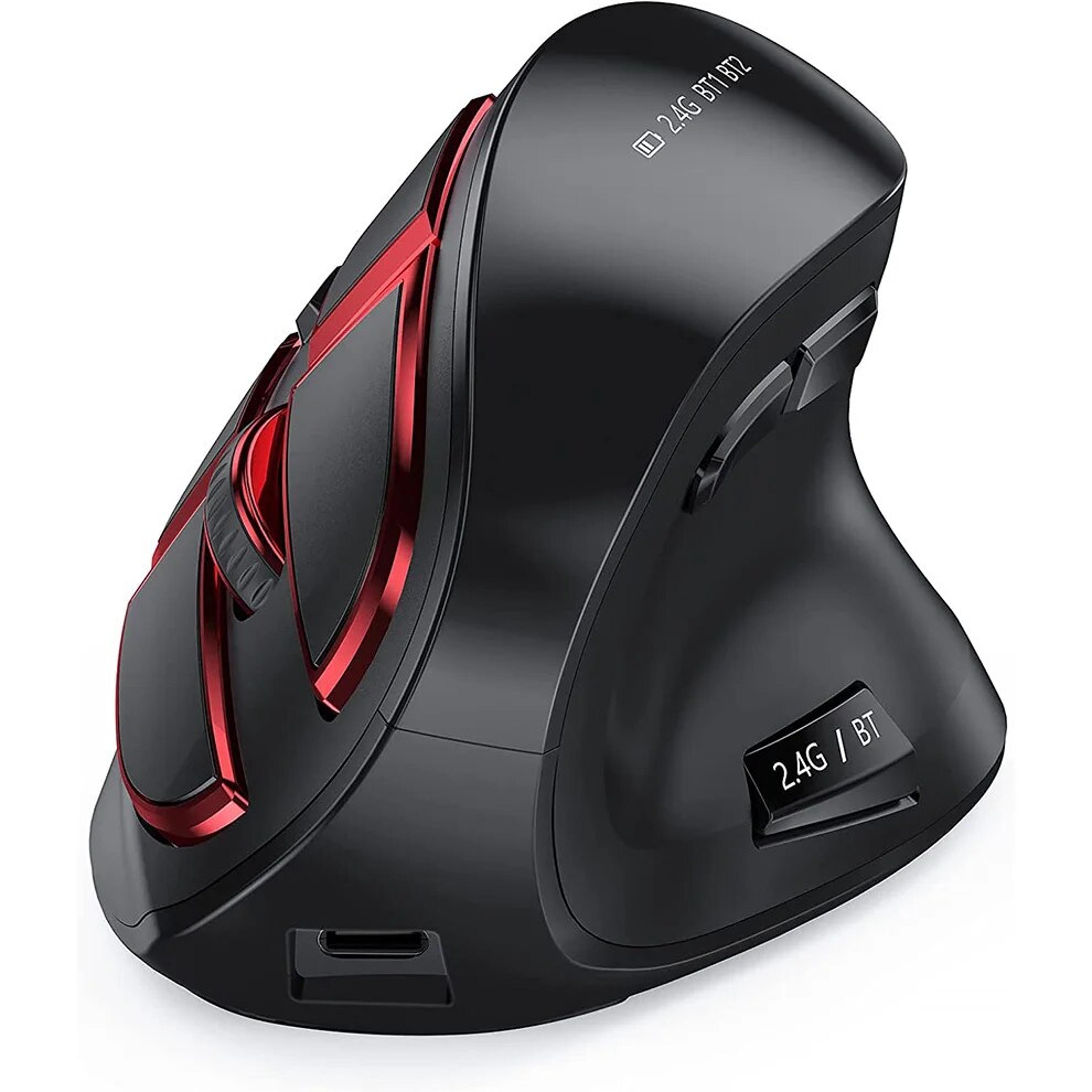Rechargeable Bluetooth Ergonomic Vertical Wireless Mouse For Laptop Mac Windows Tablet 1