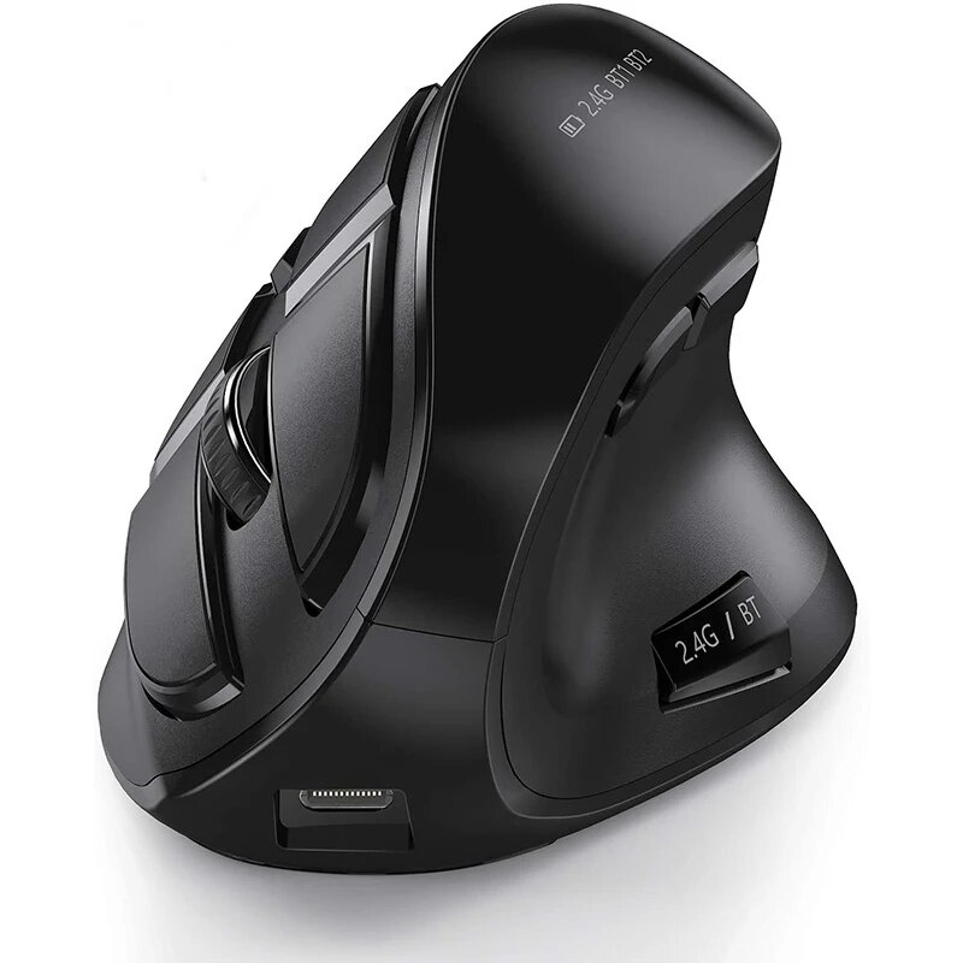 Rechargeable Bluetooth Ergonomic Vertical Wireless Mouse For Laptop Mac Windows Tablet 3