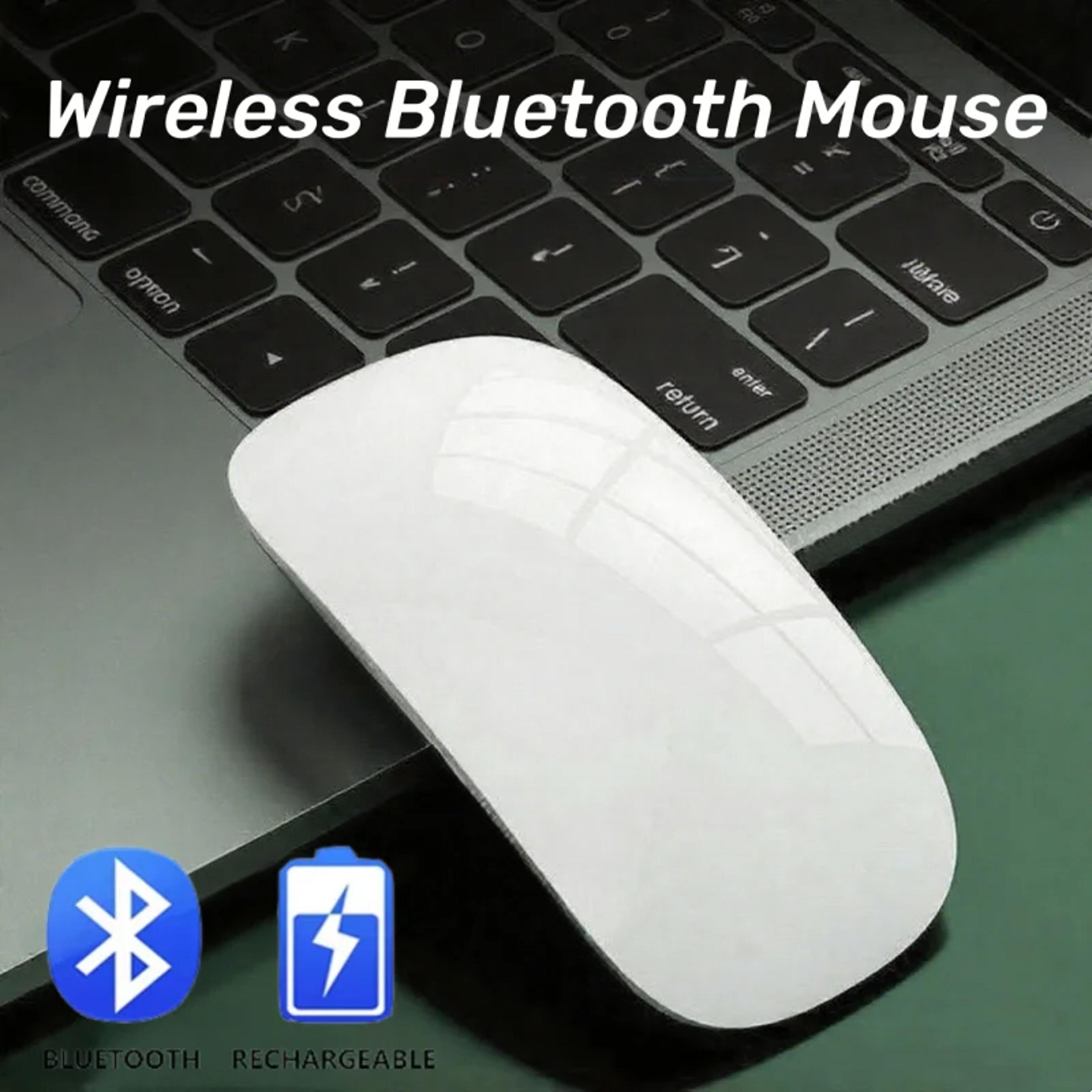 Ultra Thin Multi Touch Bluetooth Mouse Rechargeable Wireless Mouse For MacBook Windows Tablet 3