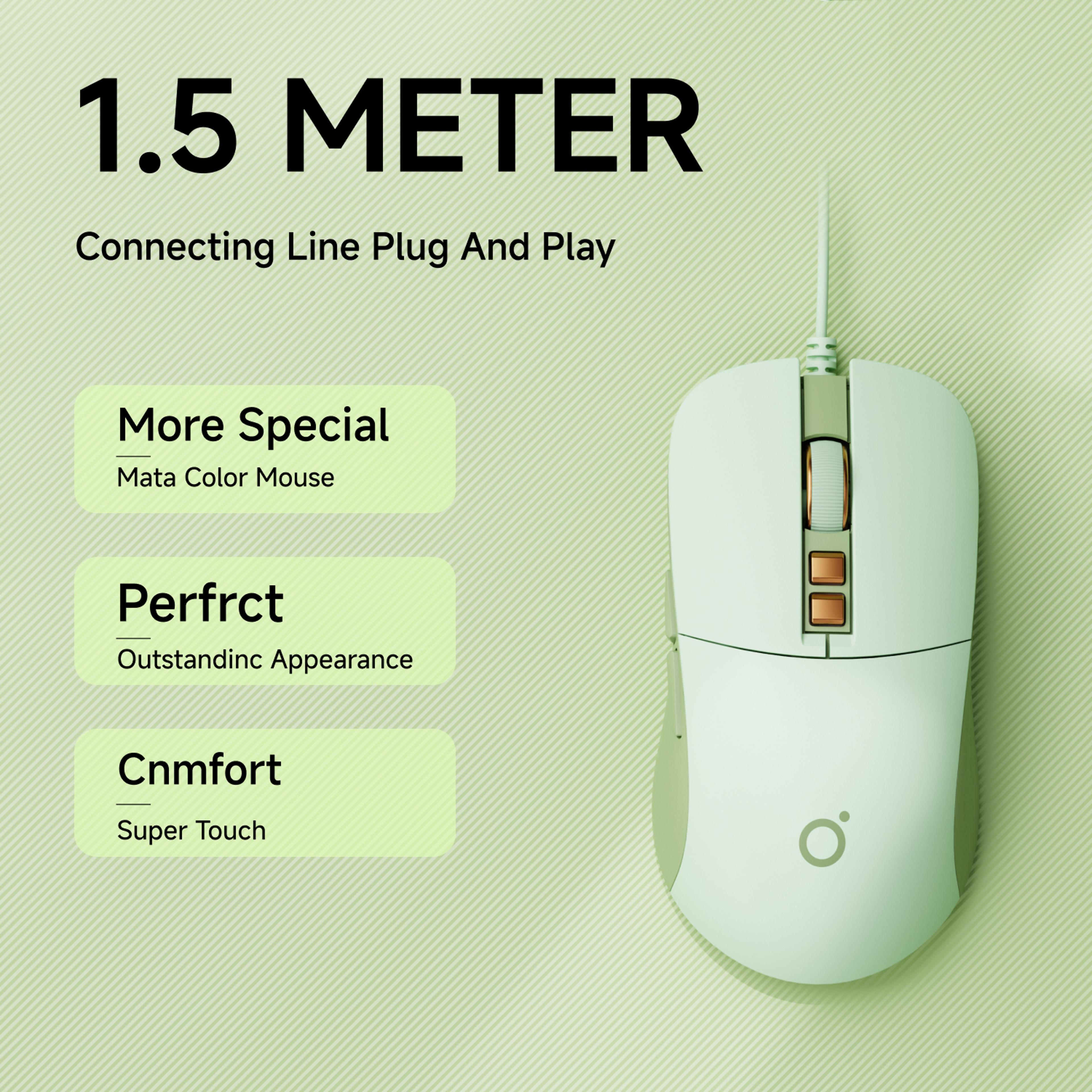 Silent Rechargeable Wired Gaming Mouse Ergonomic PC Mouse 4