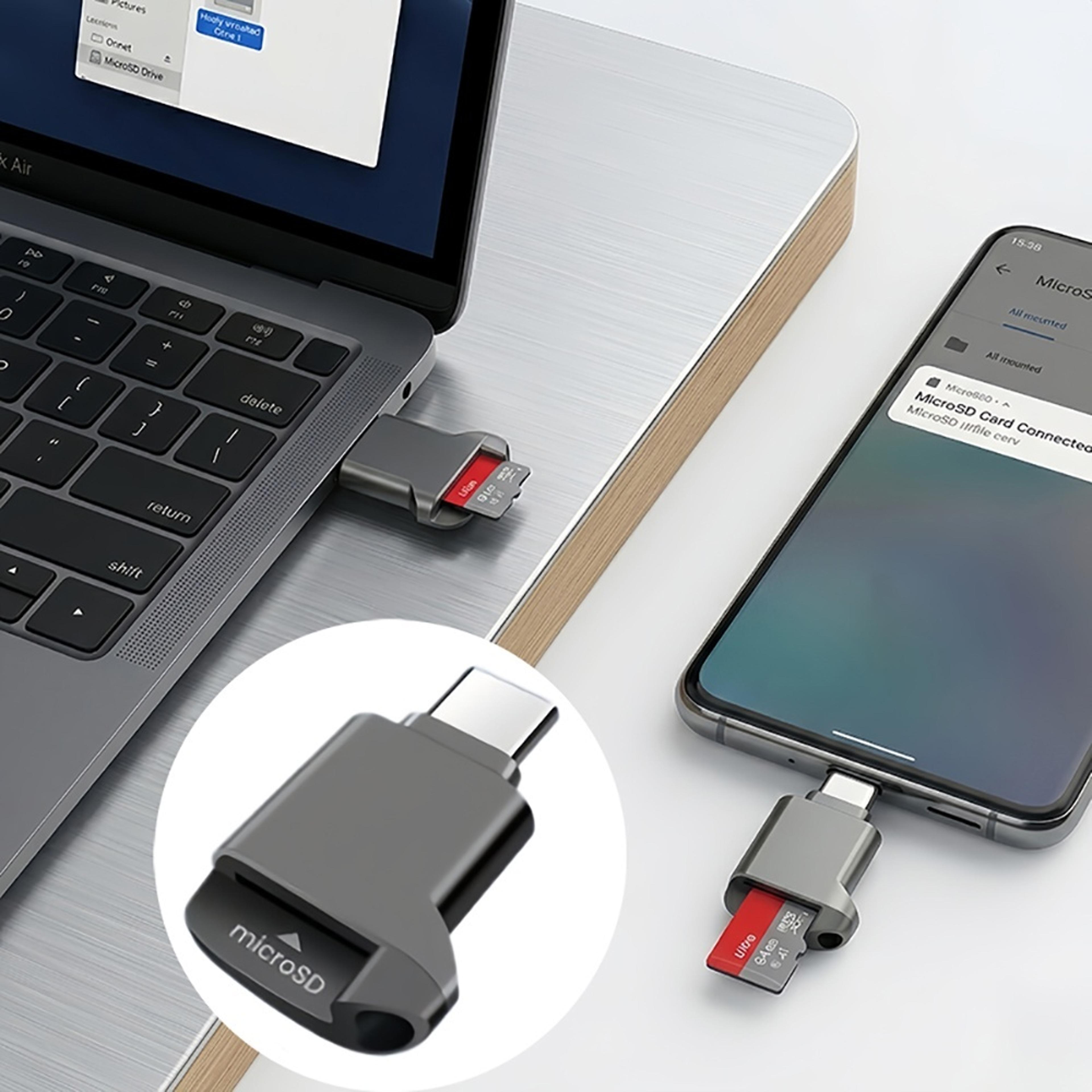 Mini TF MicroSD Card Reader USB Type C Portable Memory Adapter 2