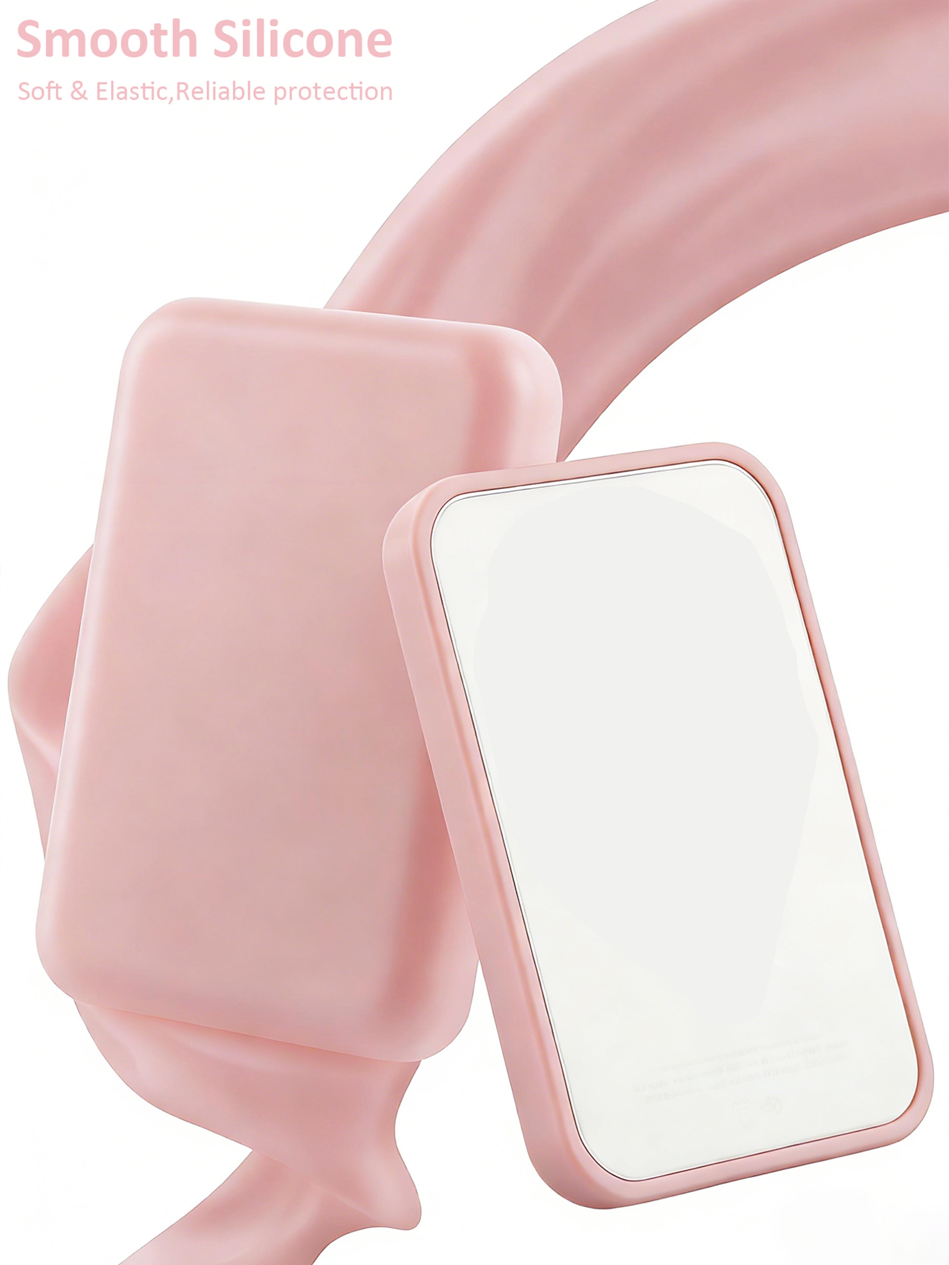 Pink TPU MagSafe Battery Pack Case Protective Cover For Apple Wireless Power Bank 2