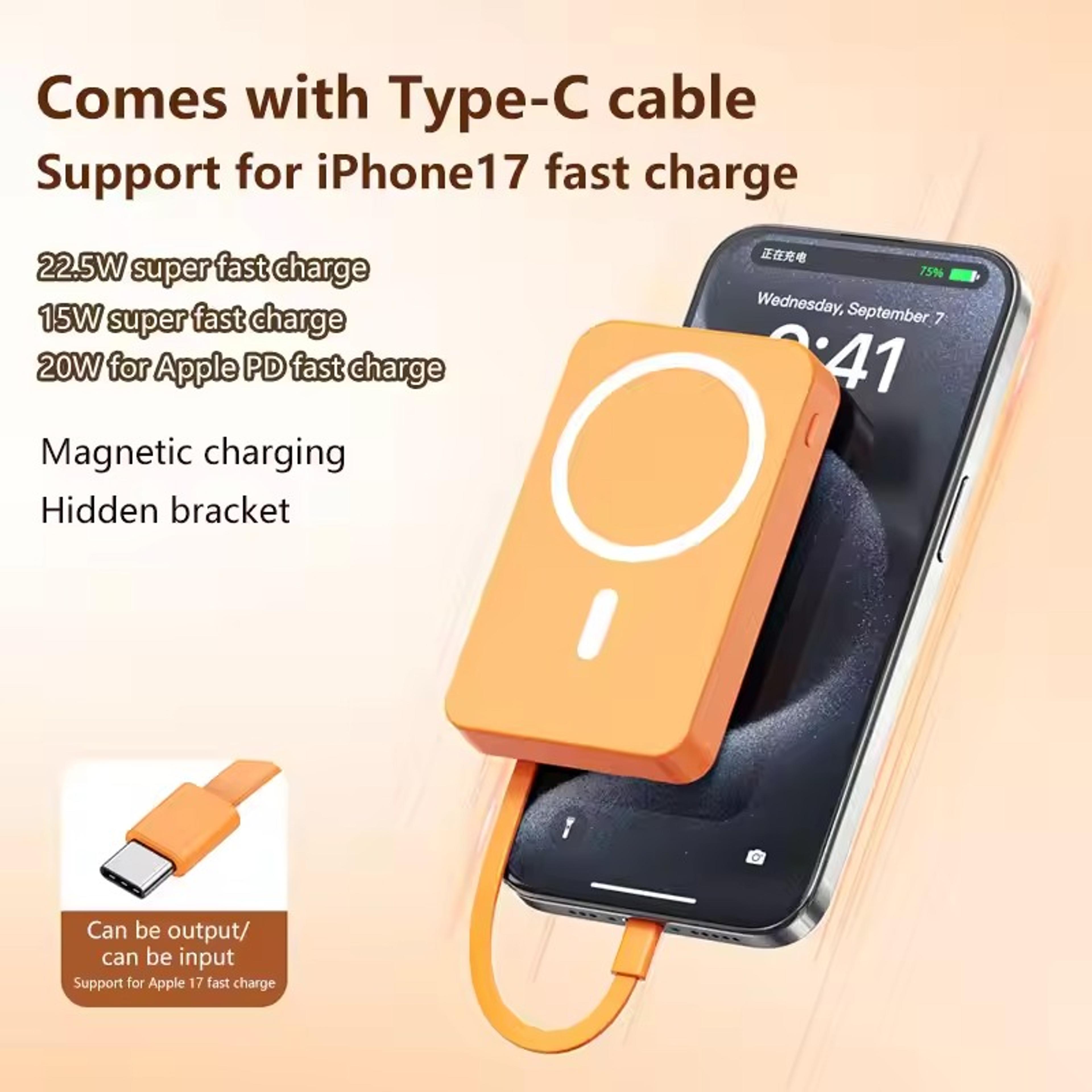 Magnetic Power Bank Fast Wireless Portable Charger 4