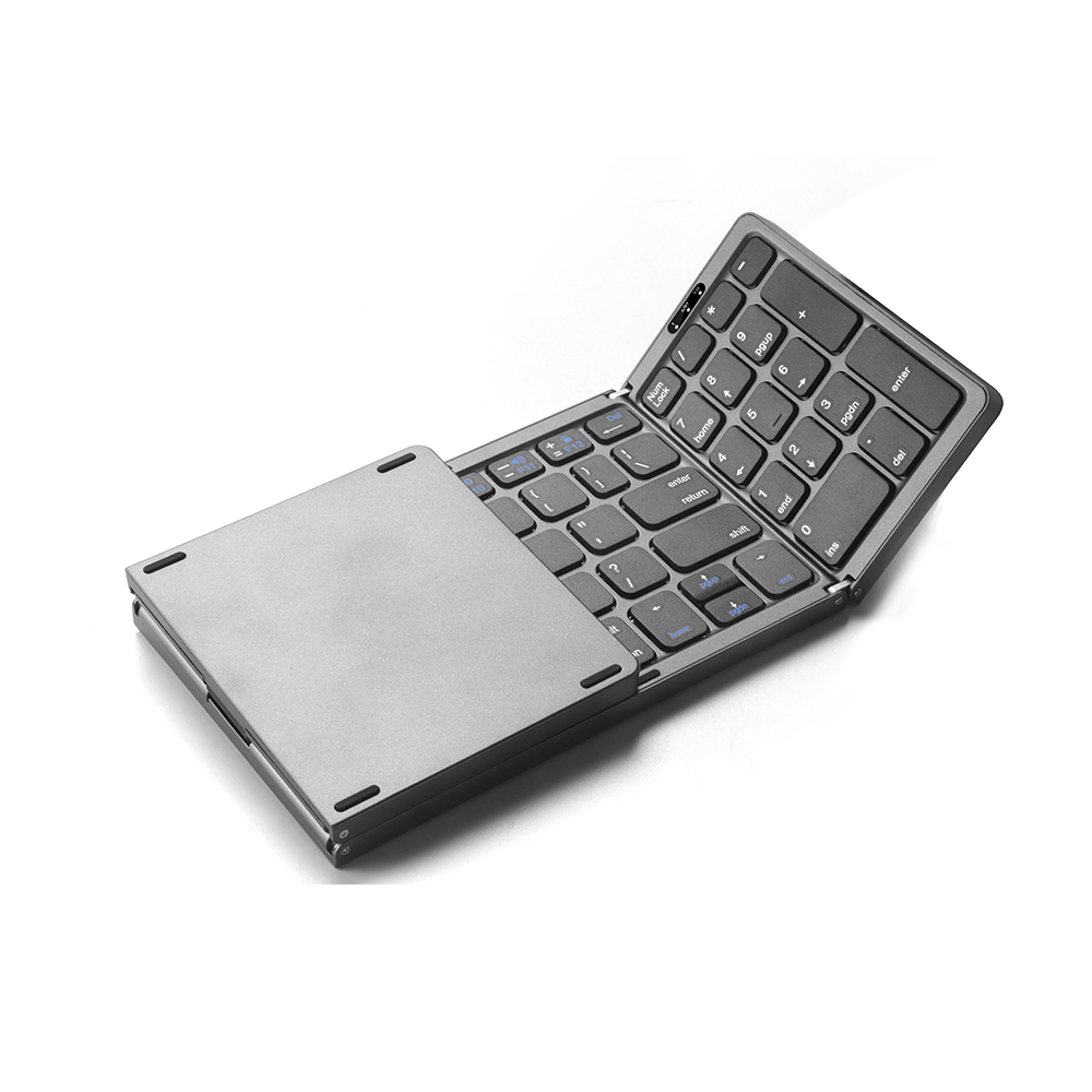 Foldable Bluetooth Keyboard With Numeric Keypad For Laptop Tablet And Phone 0