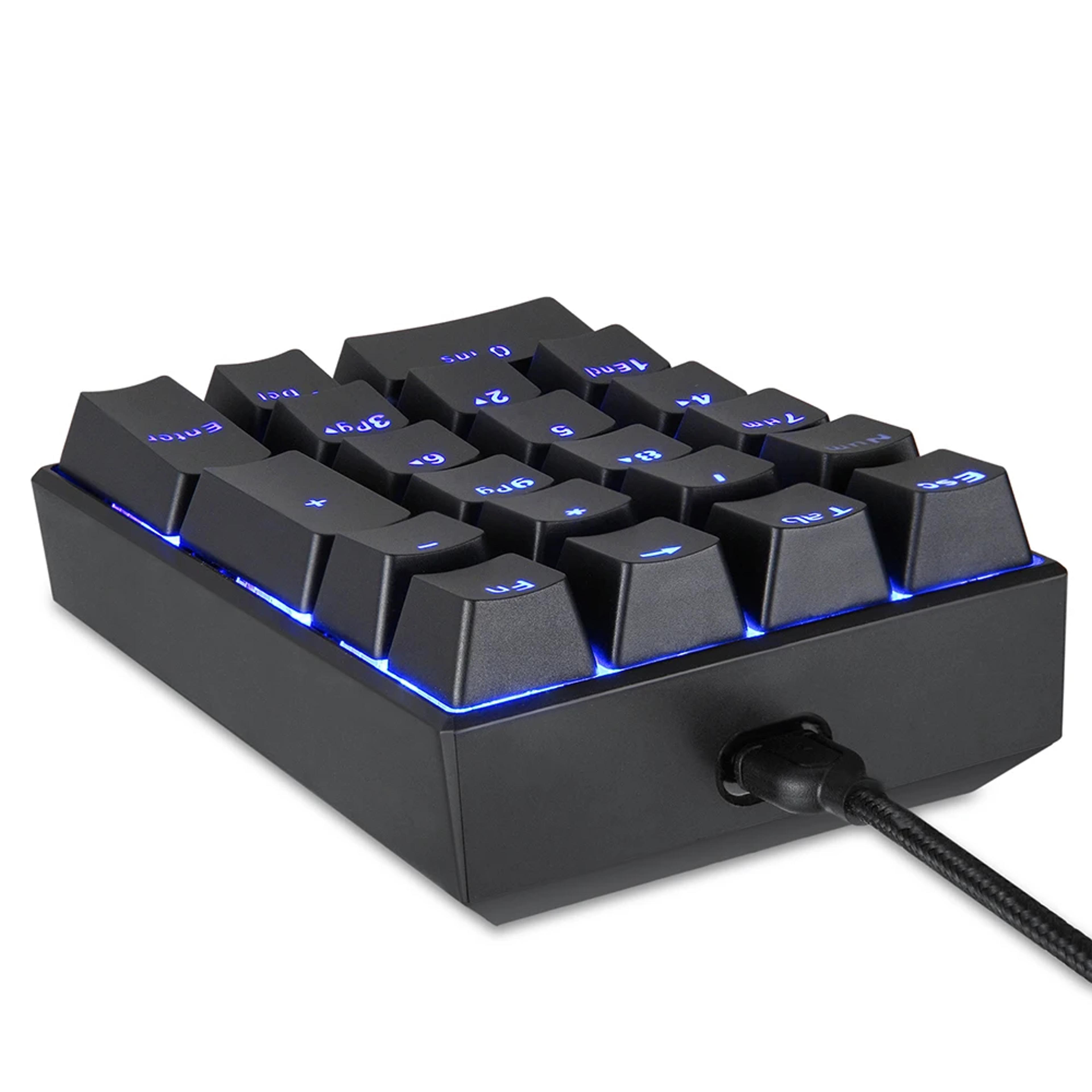 Mechanical Numeric Keypad Key USB Wired Backlit Numpad 1