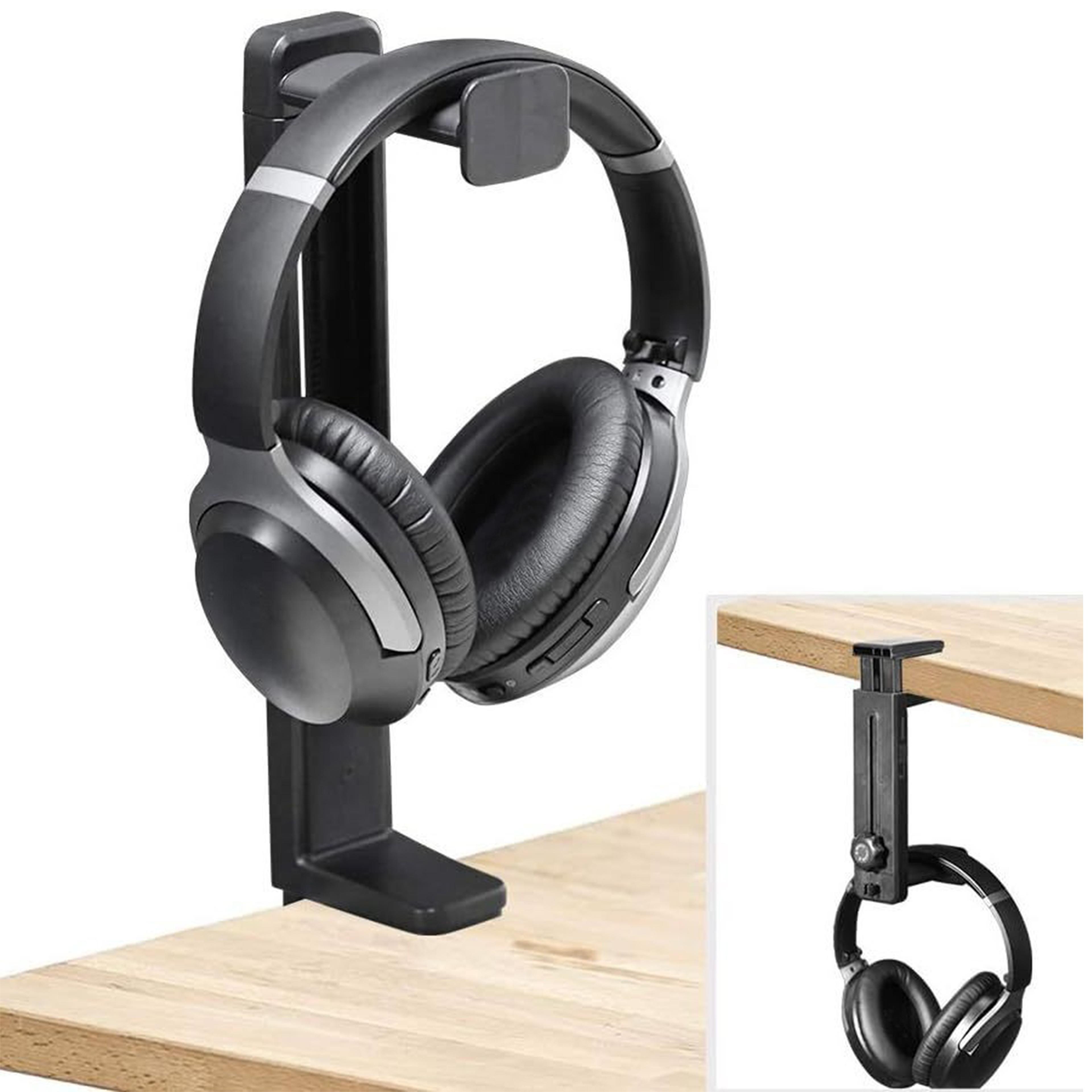 Adjustable Headphone Stand And Under Desk Headphone Hanger With Rotation 1