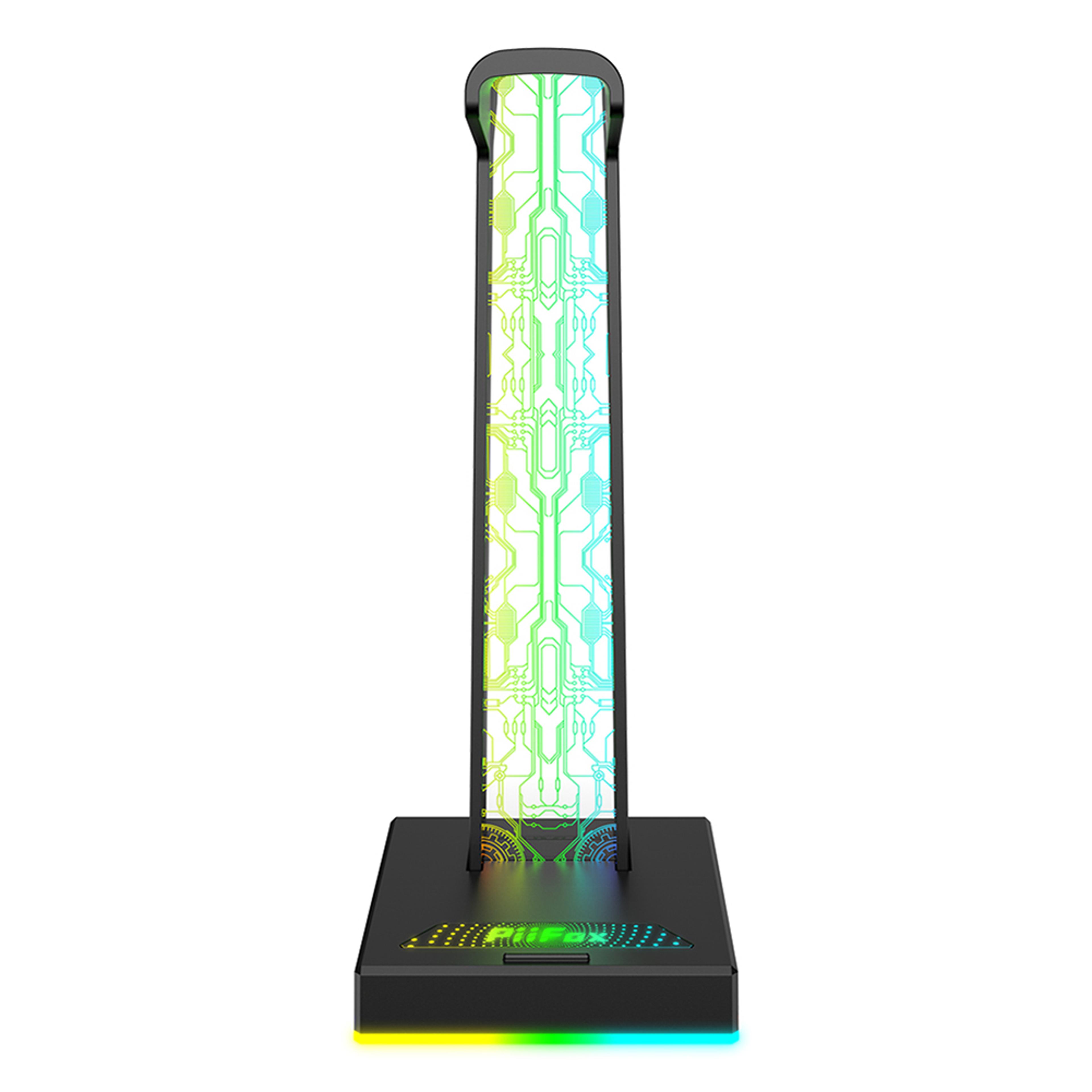 RGB Gaming Headset Stand With Lighting Effects Desktop Headphone Holder 1