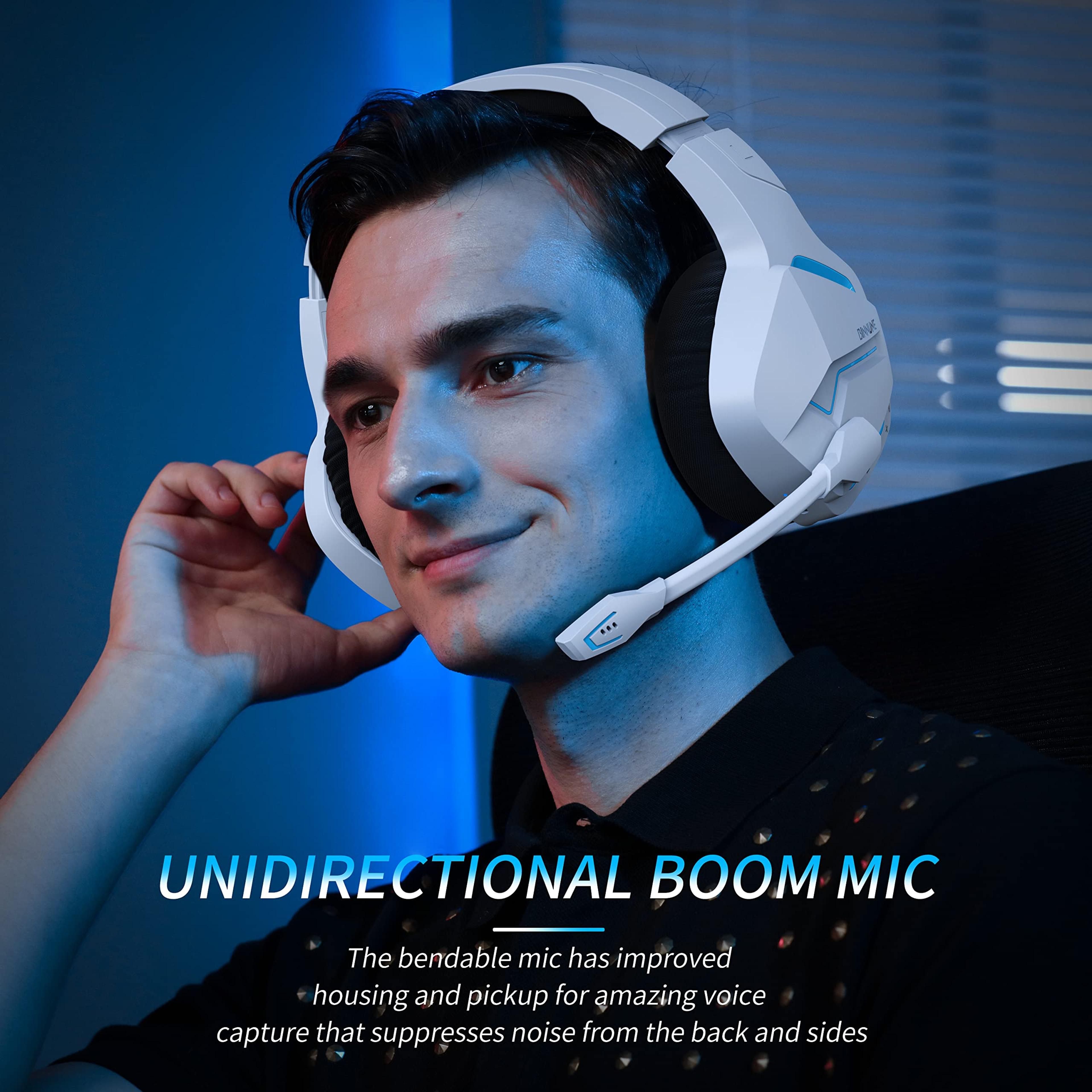 Wireless Gaming Headset For PC With Bluetooth USB And Mic 8