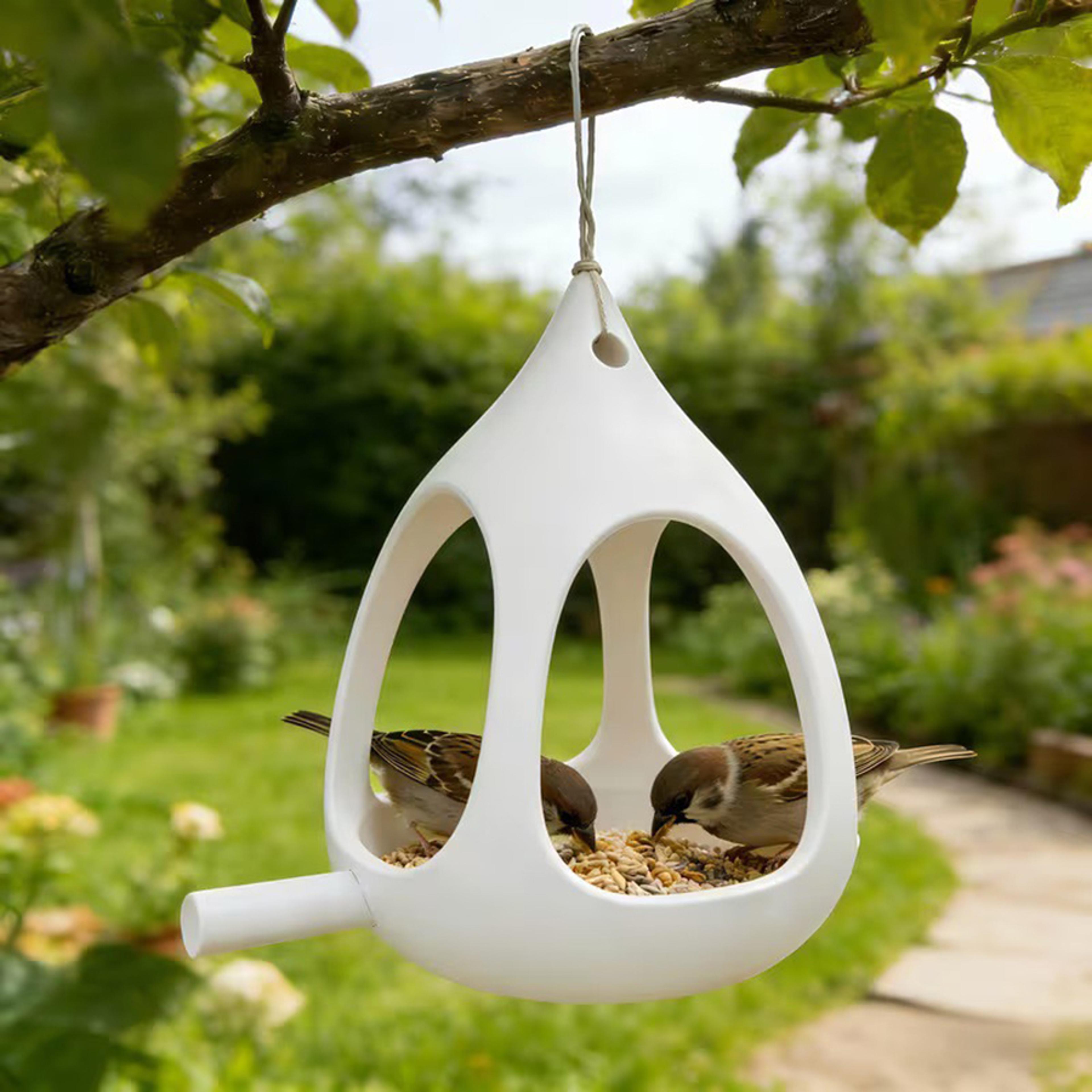 Hanging Bird Feeder Mini Spherical Outdoor Bird Feeder With Drainage 1