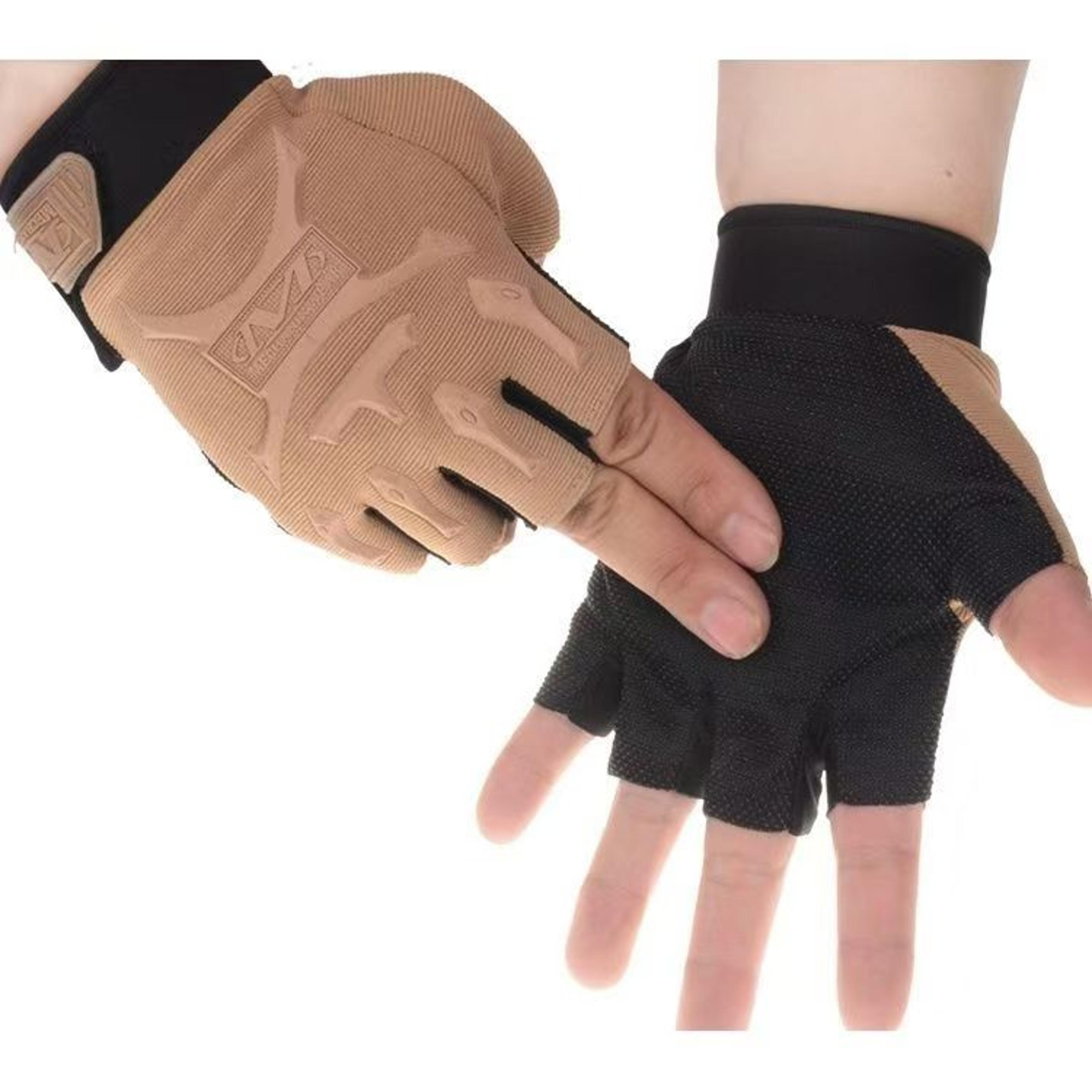 Breathable Leather Weight Lifting Gloves Non Slip Gym Workout Gloves 6