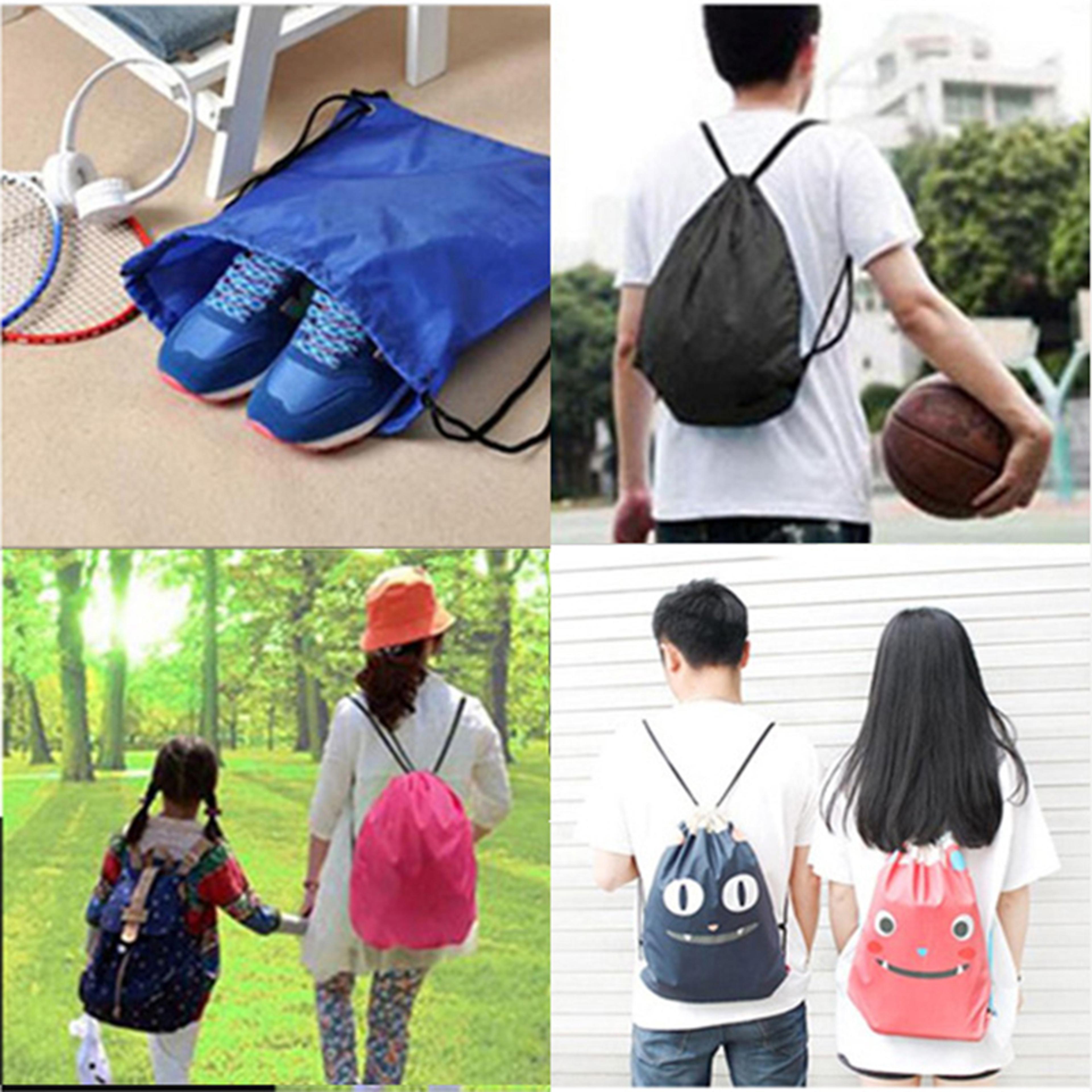 Waterproof Drawstring Gym Bag Lightweight Sports Backpack For Swimming Travel 2
