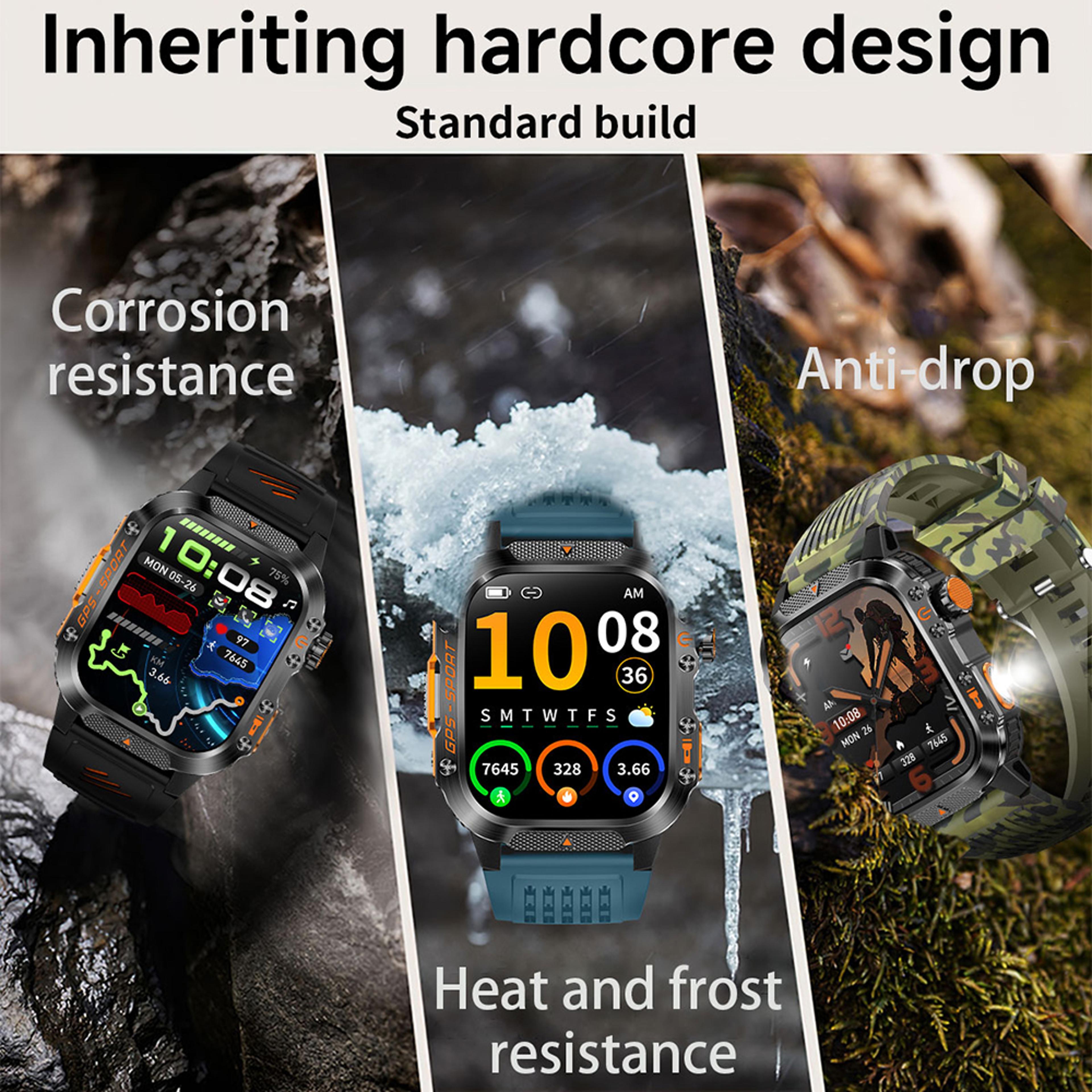 Rugged GPS Military Smartwatch With Compass And Waterproof Design 8