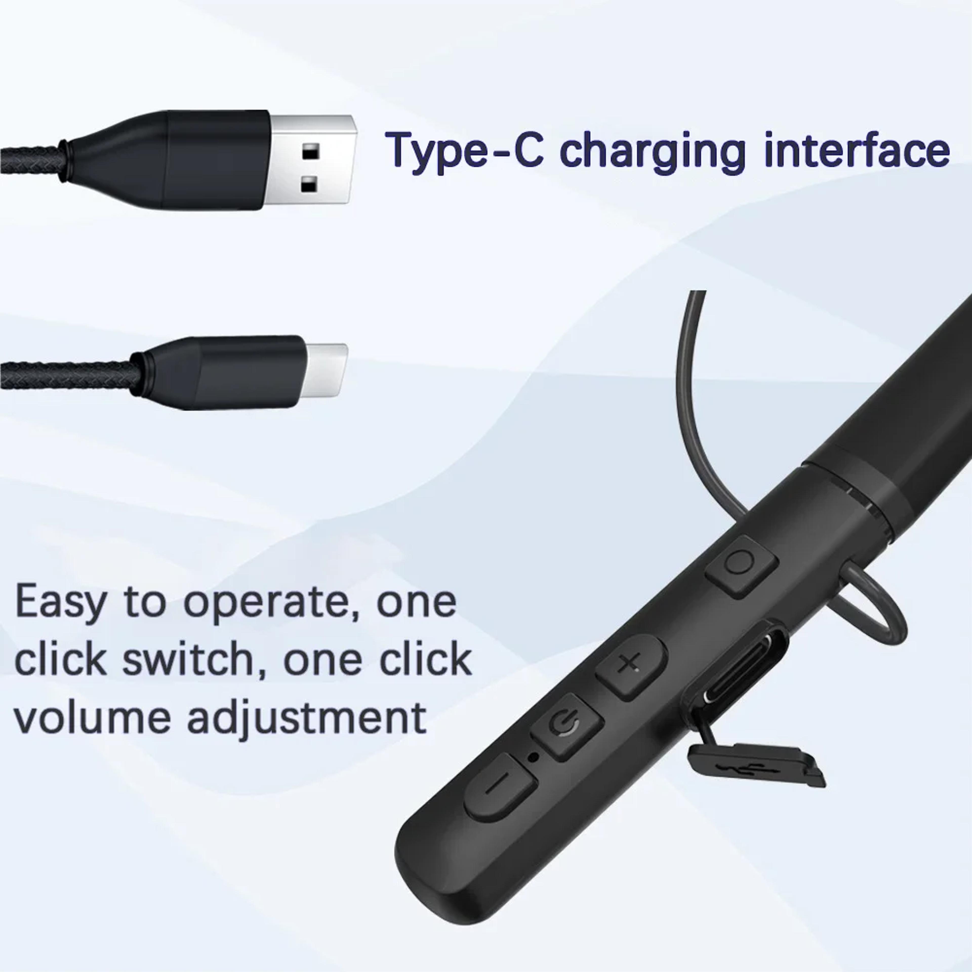 Bluetooth Neckband Hearing Amplifier Rechargeable Noise Reduction Headset For Seniors 1