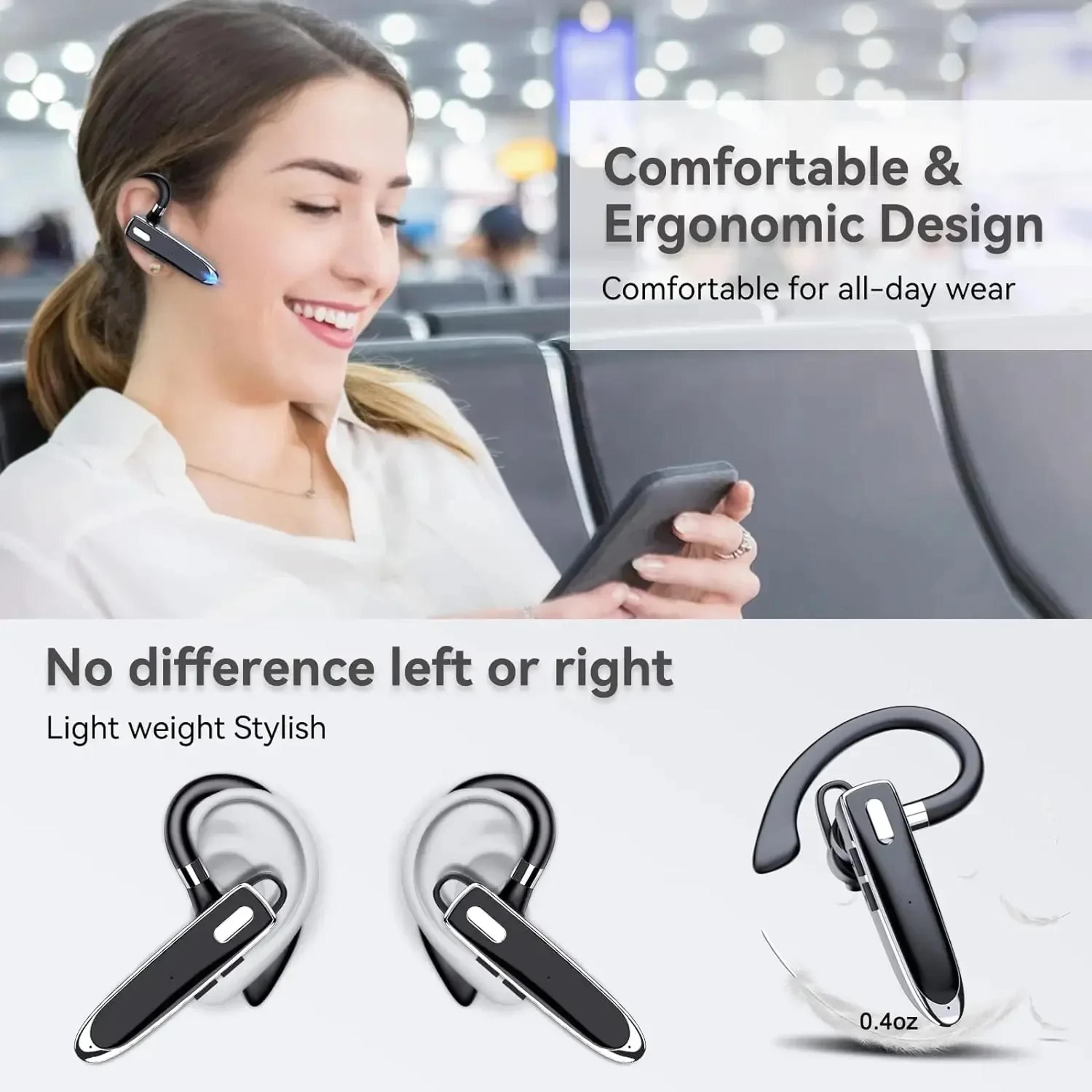 Wireless Bluetooth Headset With ENC Noise Cancelling Microphone For Calls And Driving 1