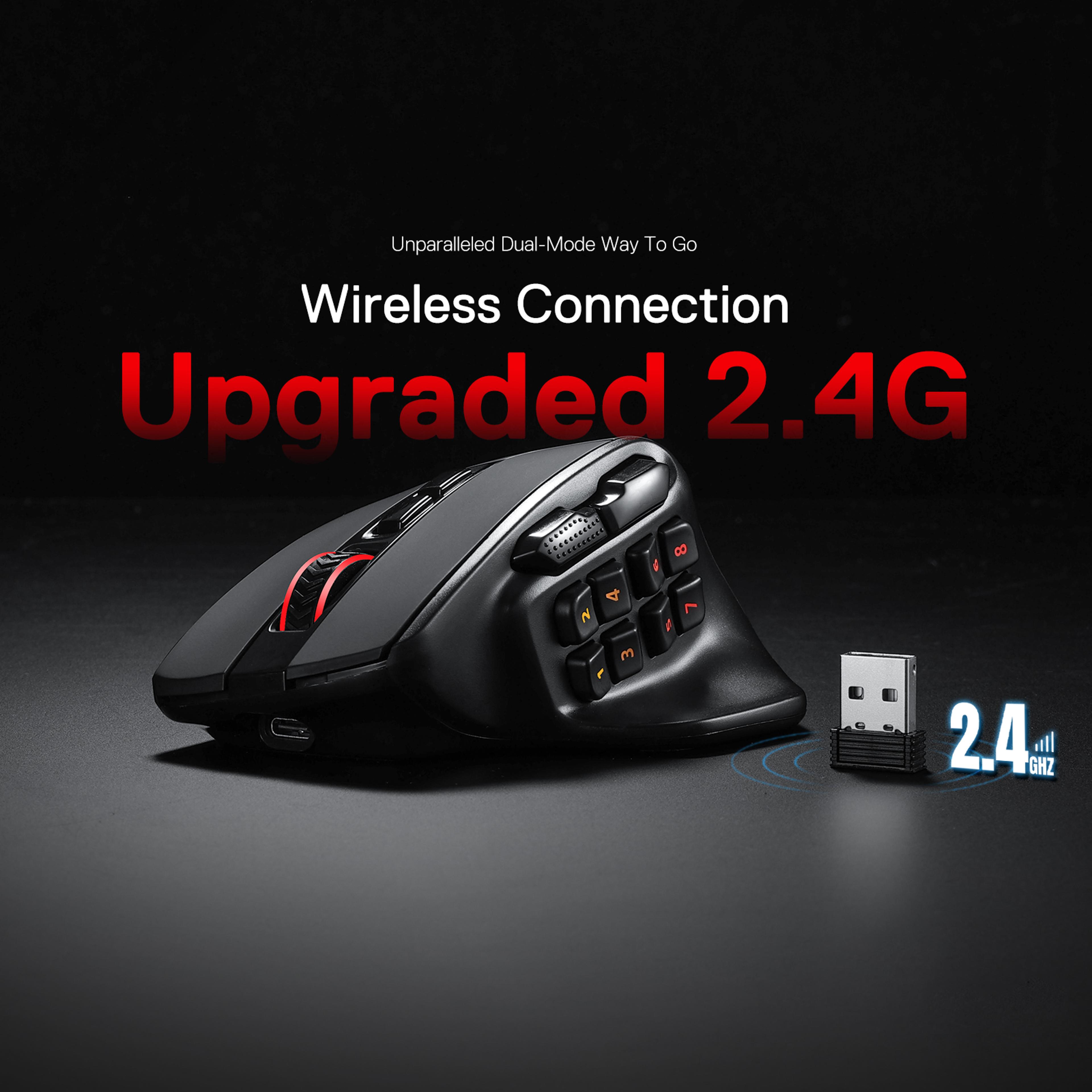 Wireless Gaming Mouse With Programmable Buttons And RGB Macro Keys 1