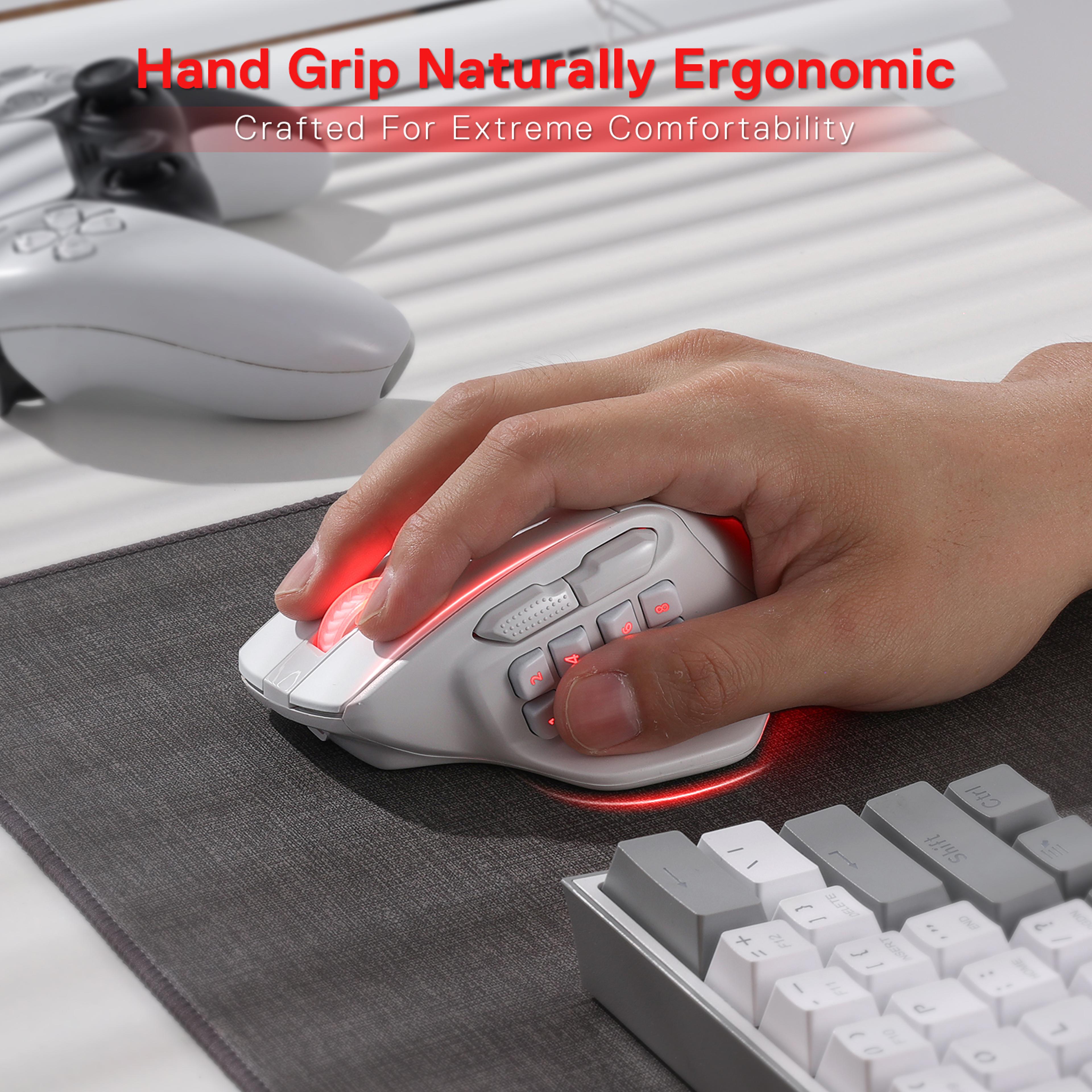 Wireless Gaming Mouse With Programmable Buttons And RGB Macro Keys 3