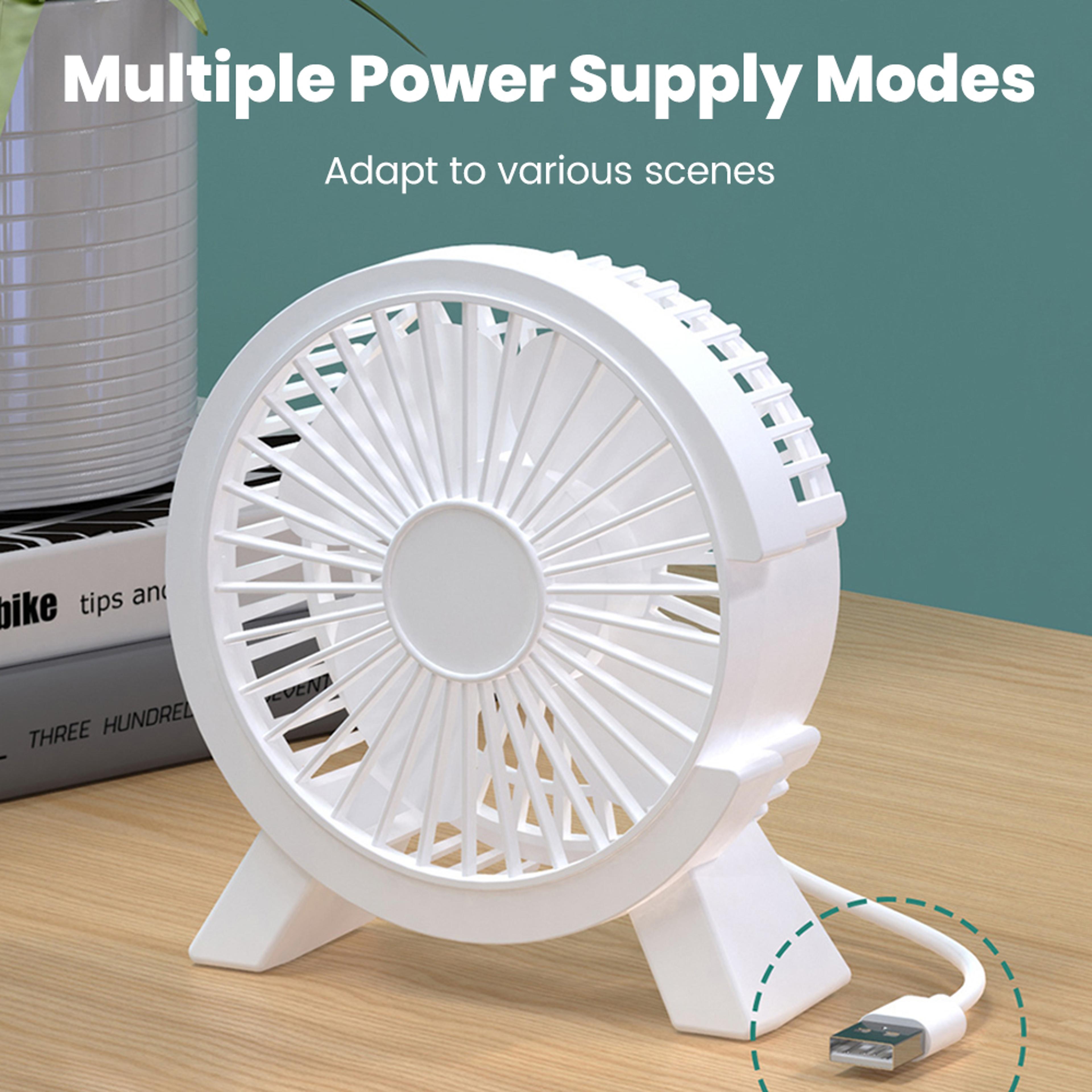 Mini Rechargeable USB Desk Fan For Portable Personal Cooling 5