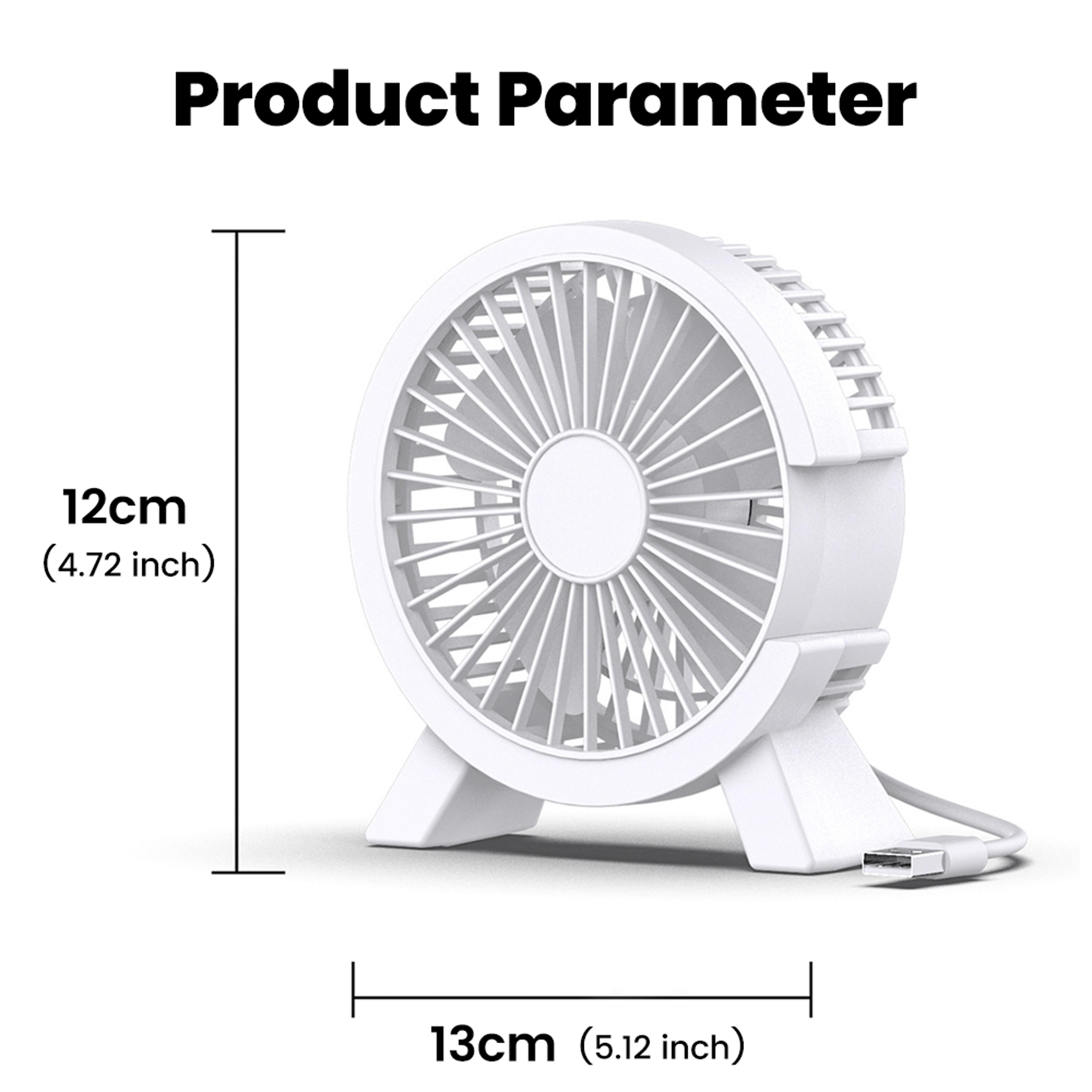 Mini Rechargeable USB Desk Fan For Portable Personal Cooling 8