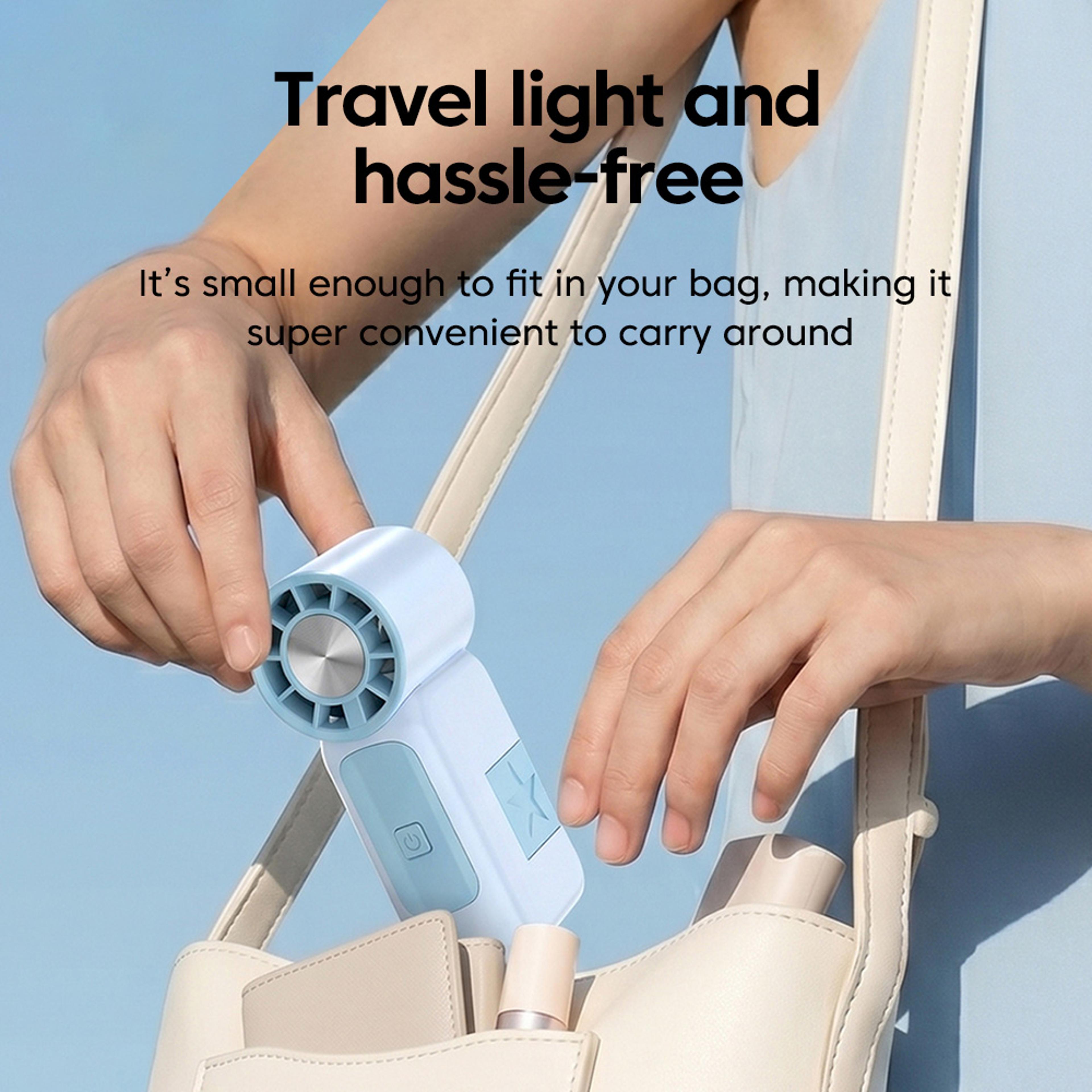 Mini Turbo Portable Pocket Fan High Speed USB Rechargeable Handheld Fan 5