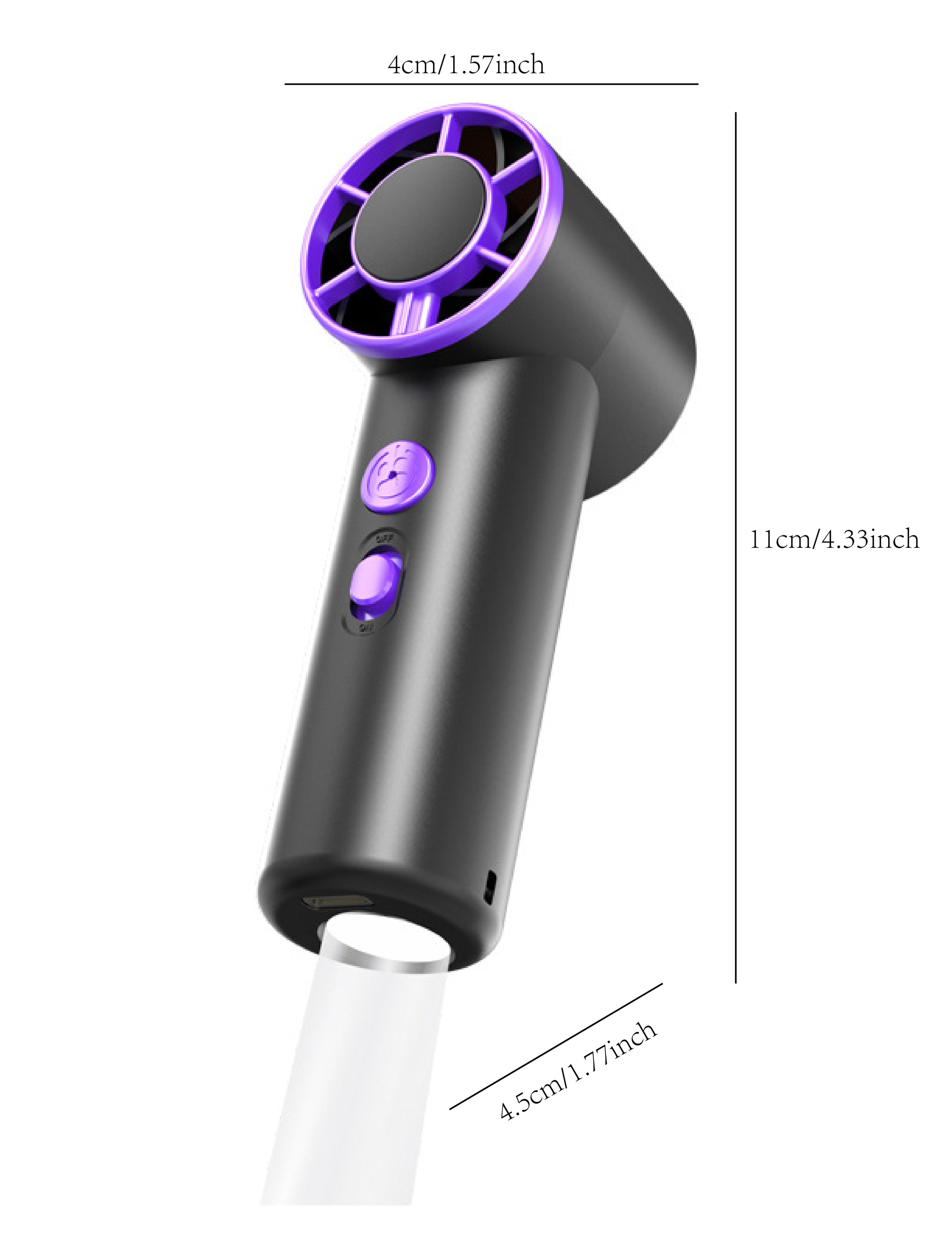 Rechargeable Handheld Fan With Flashlight Mini Travel Fan 4