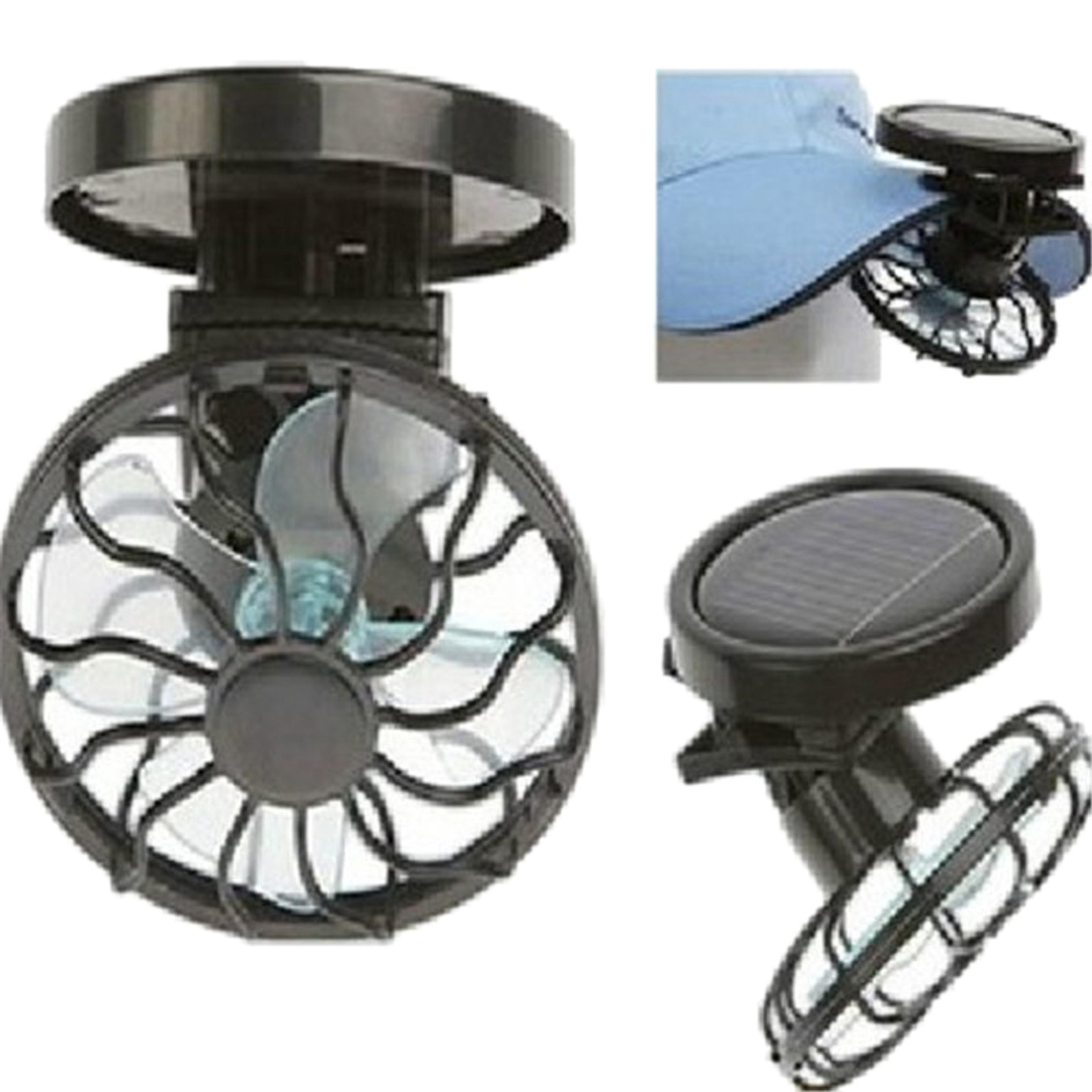 Portable Solar Clip Fan Rechargeable Hat Fan For Camping Hiking 1