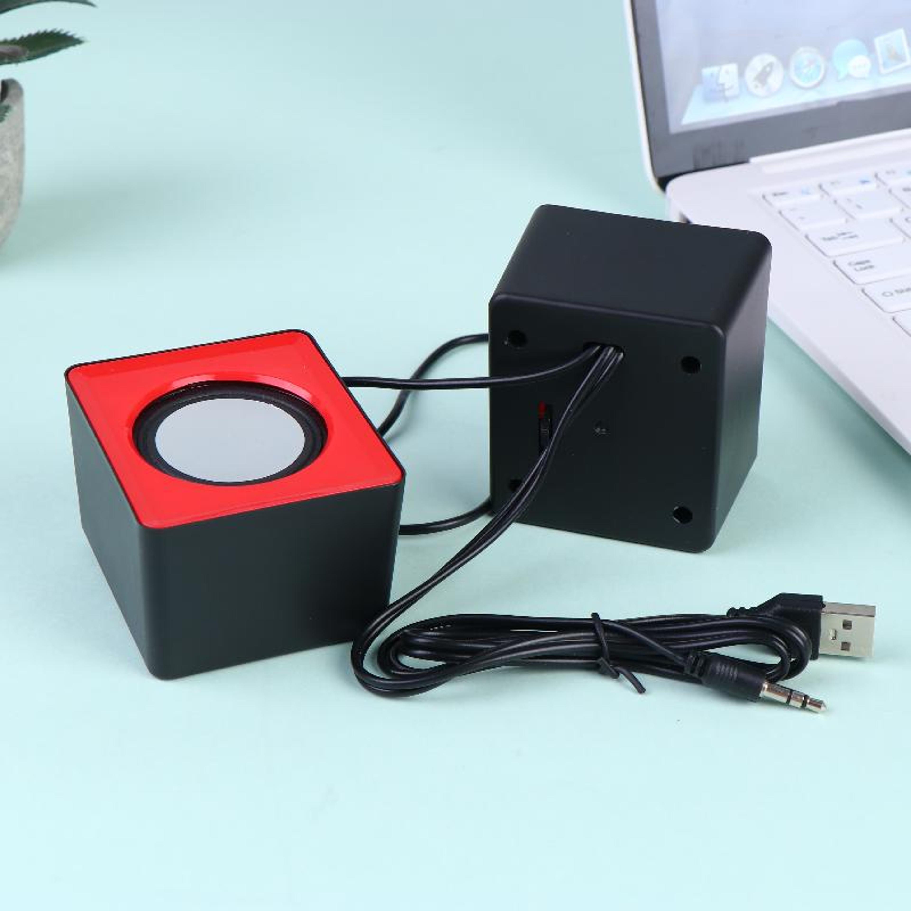 Mini USB Computer Speakers With Microphone LED Stereo Sound For PC Laptop Gaming 5