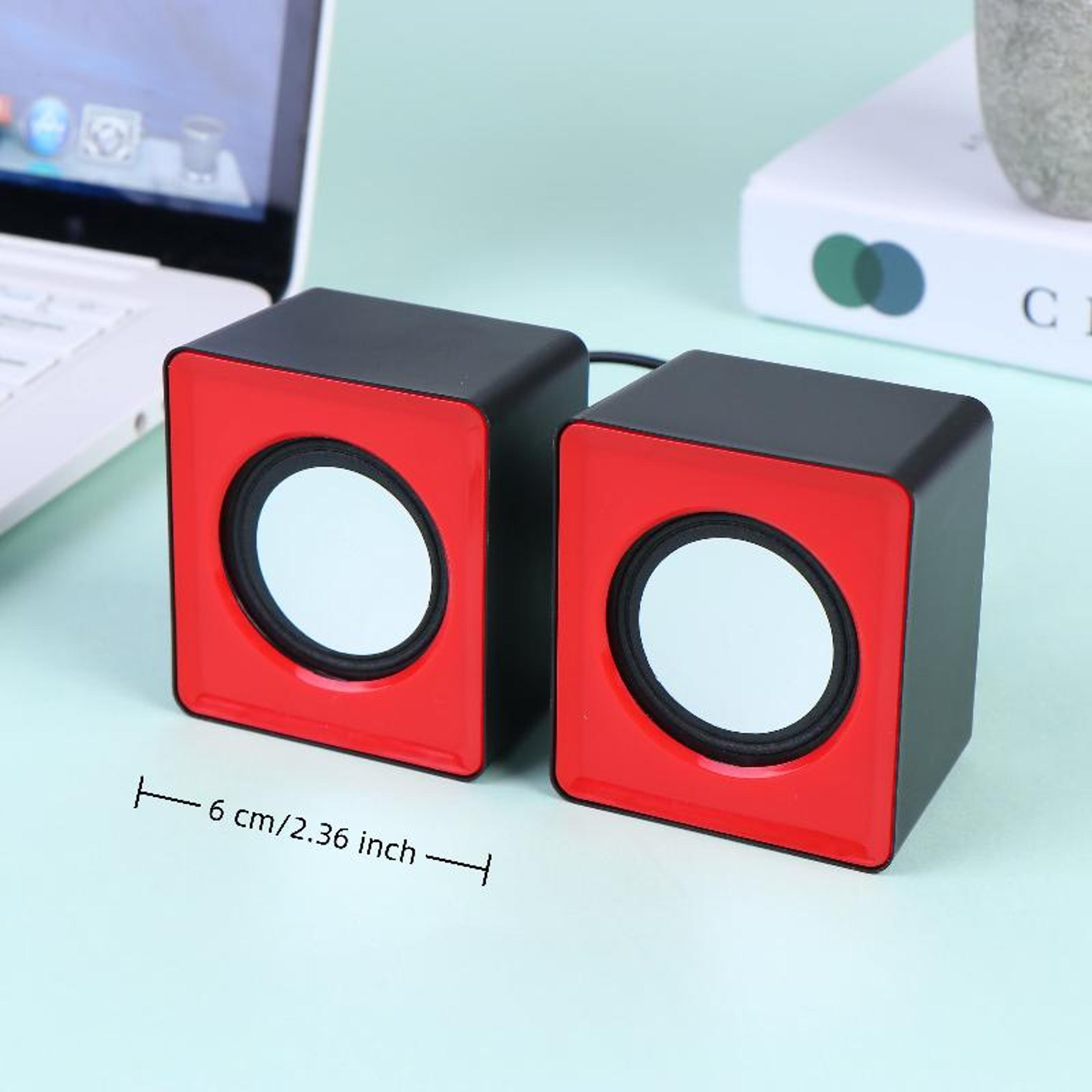 Mini USB Computer Speakers With Microphone LED Stereo Sound For PC Laptop Gaming 6