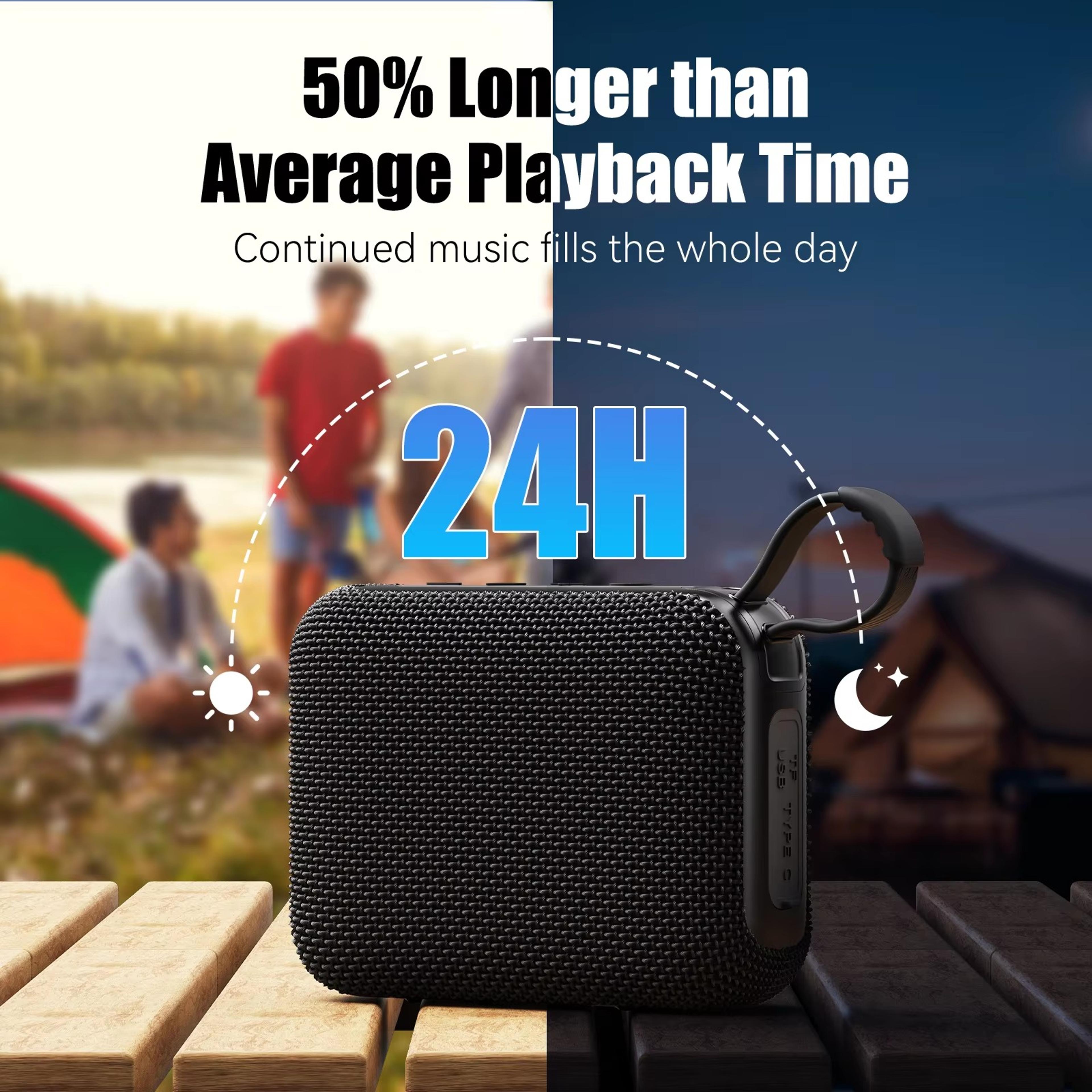Waterproof Bluetooth Speaker With TWS And Playtime 2