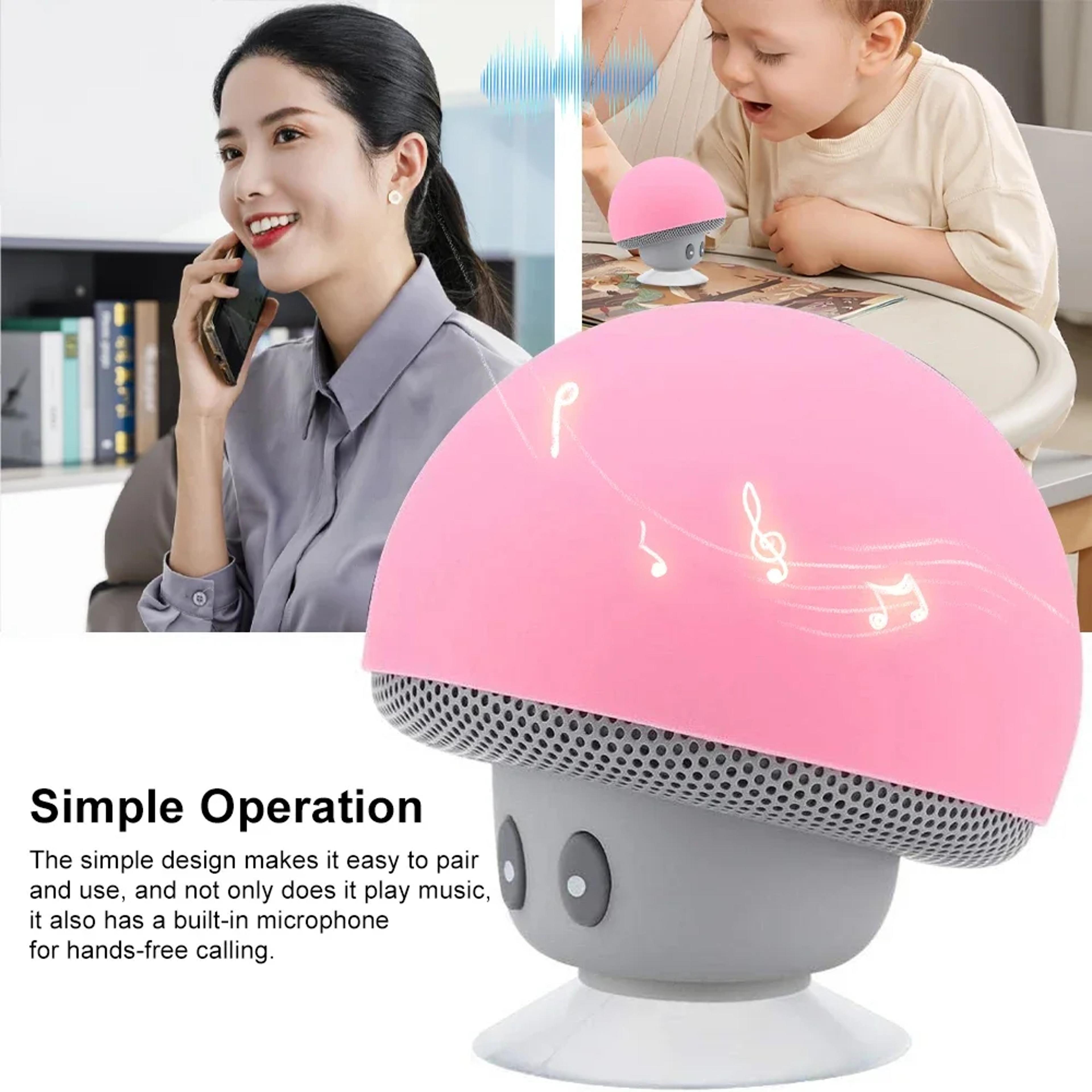 Mini Mushroom Bluetooth Speaker Portable Wireless Suction Cup Phone Speaker 6