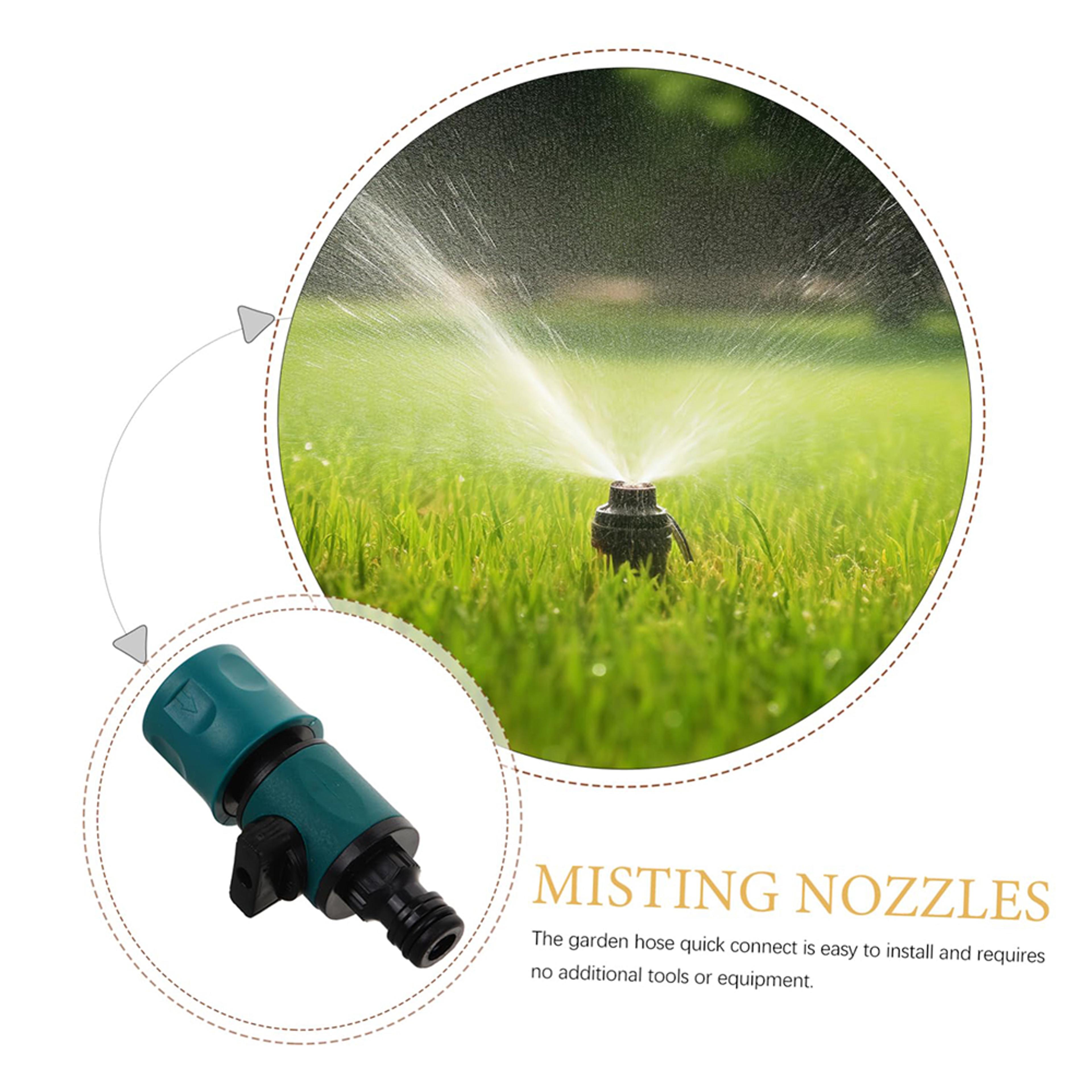 Garden Hose Quick Connect Coupler With Shut Off Valve For Irrigation 1