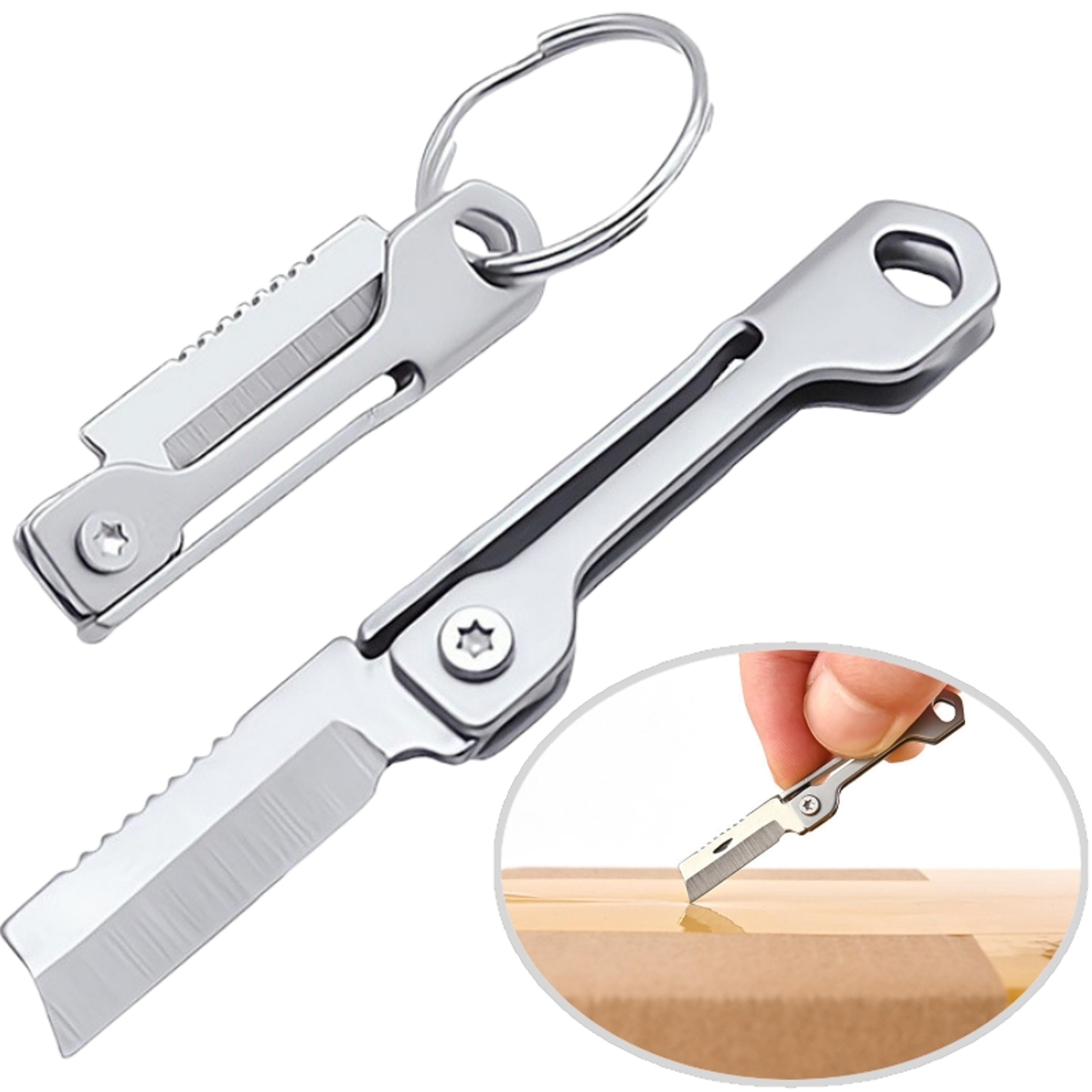 Mini Stainless Steel Folding Keychain Pocket Knife For Camping And Everyday Utility 1