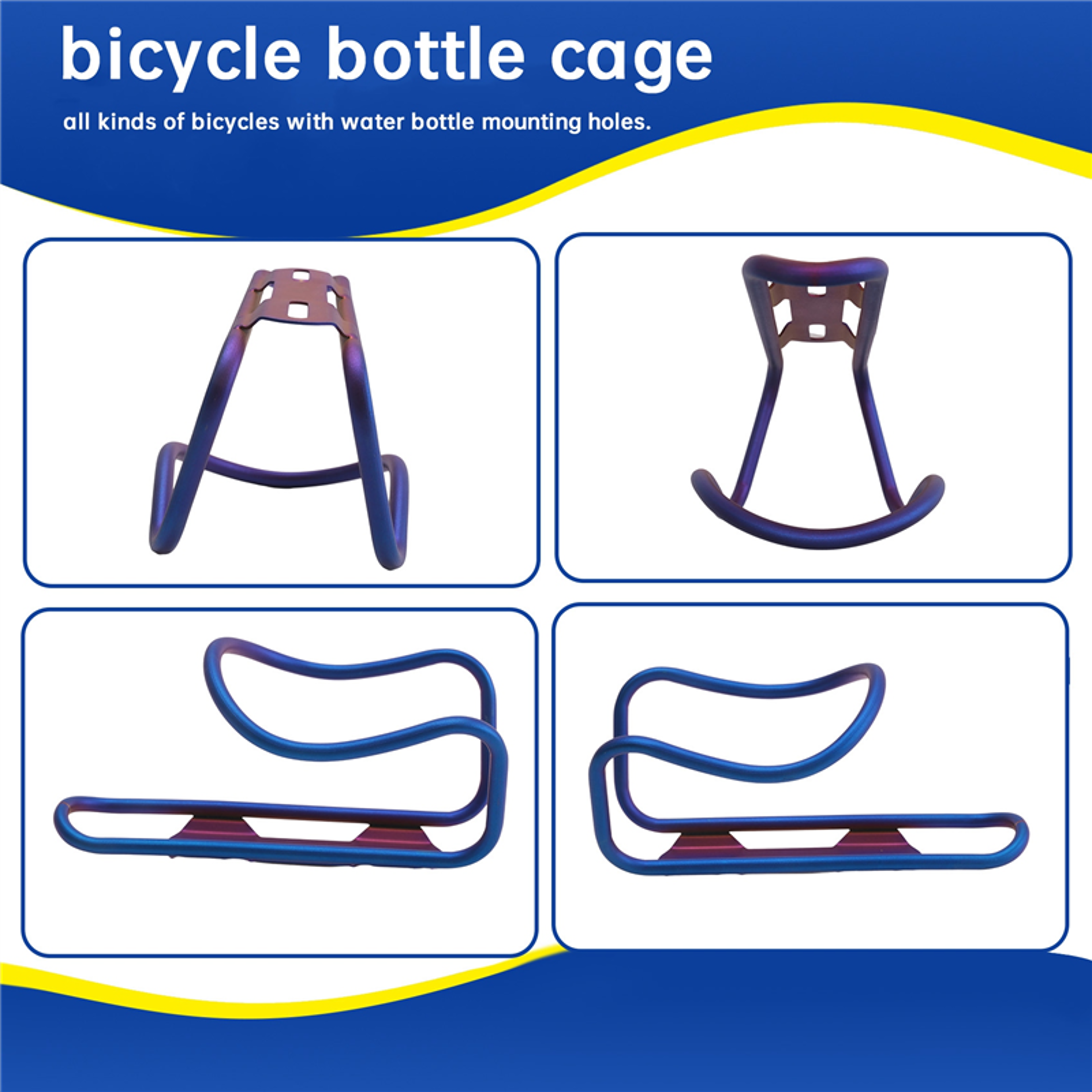 Ultralight Bike Water Bottle Cage Aluminum Bicycle Bottle Holders With Mount Bolts 2