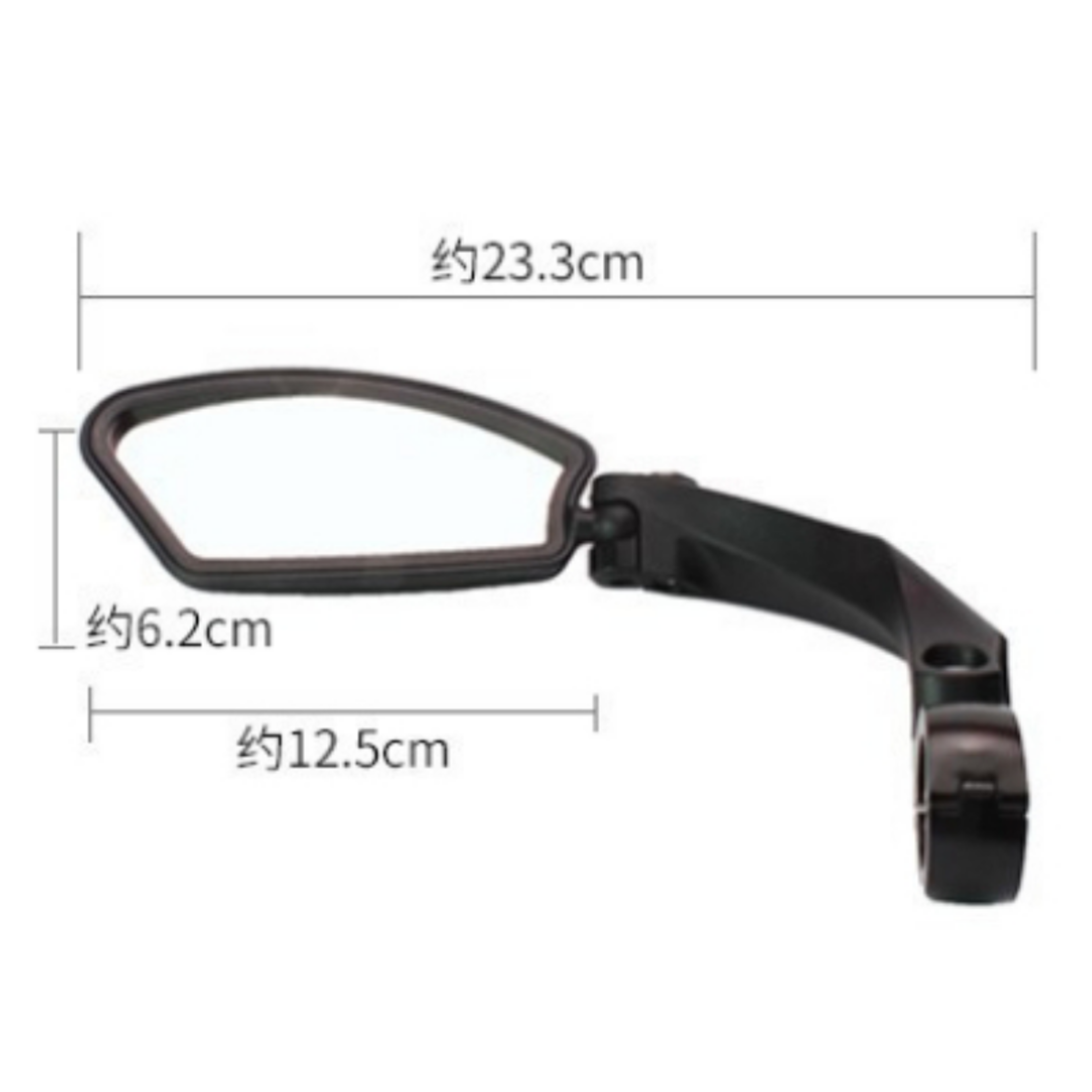 Wide Angle Bicycle Rearview Mirror Adjustable Handlebar Mirror For Bikes And Scooters 3