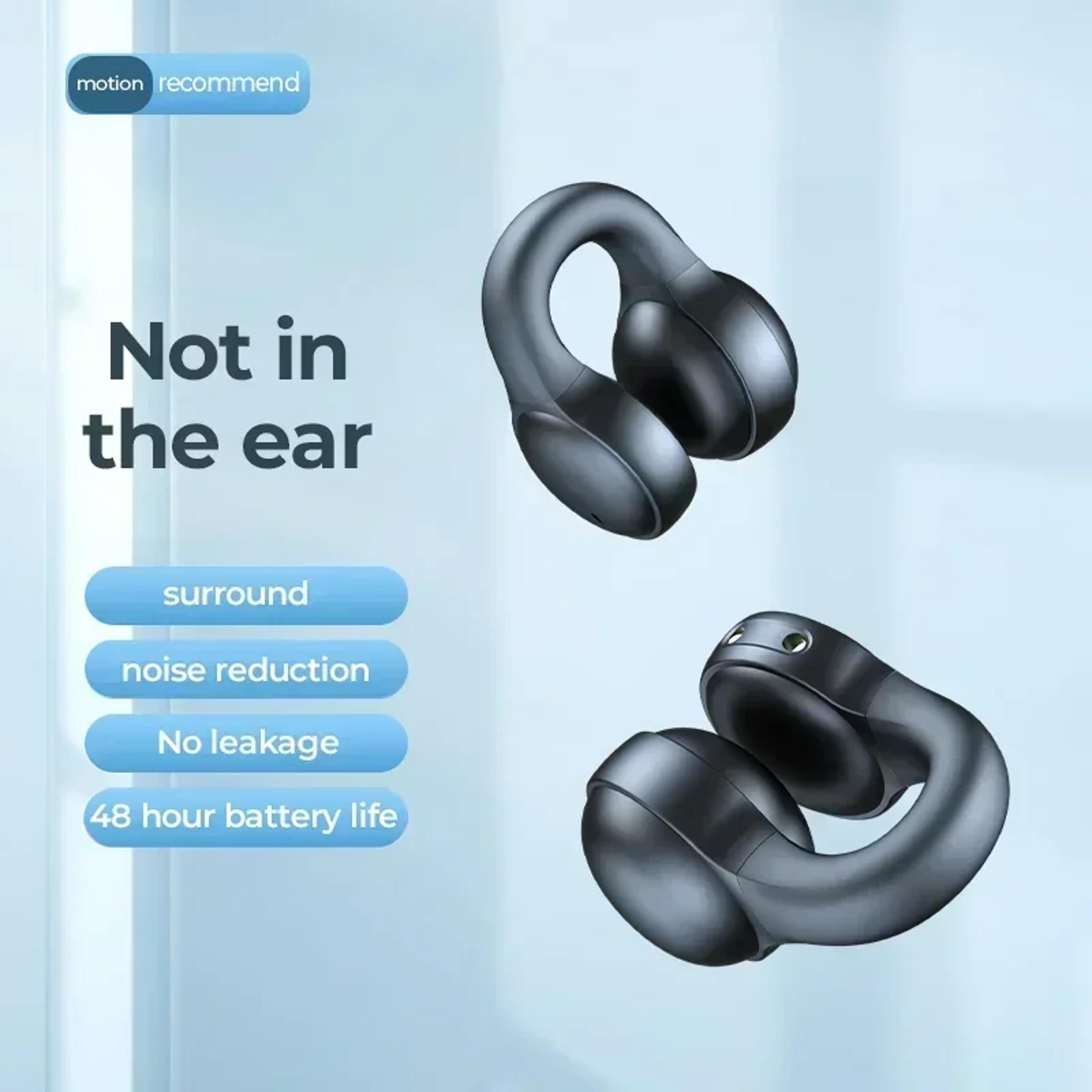 Open Ear Wireless Earbuds With Ear Hooks Bluetooth Sports Headphones With Mic 3