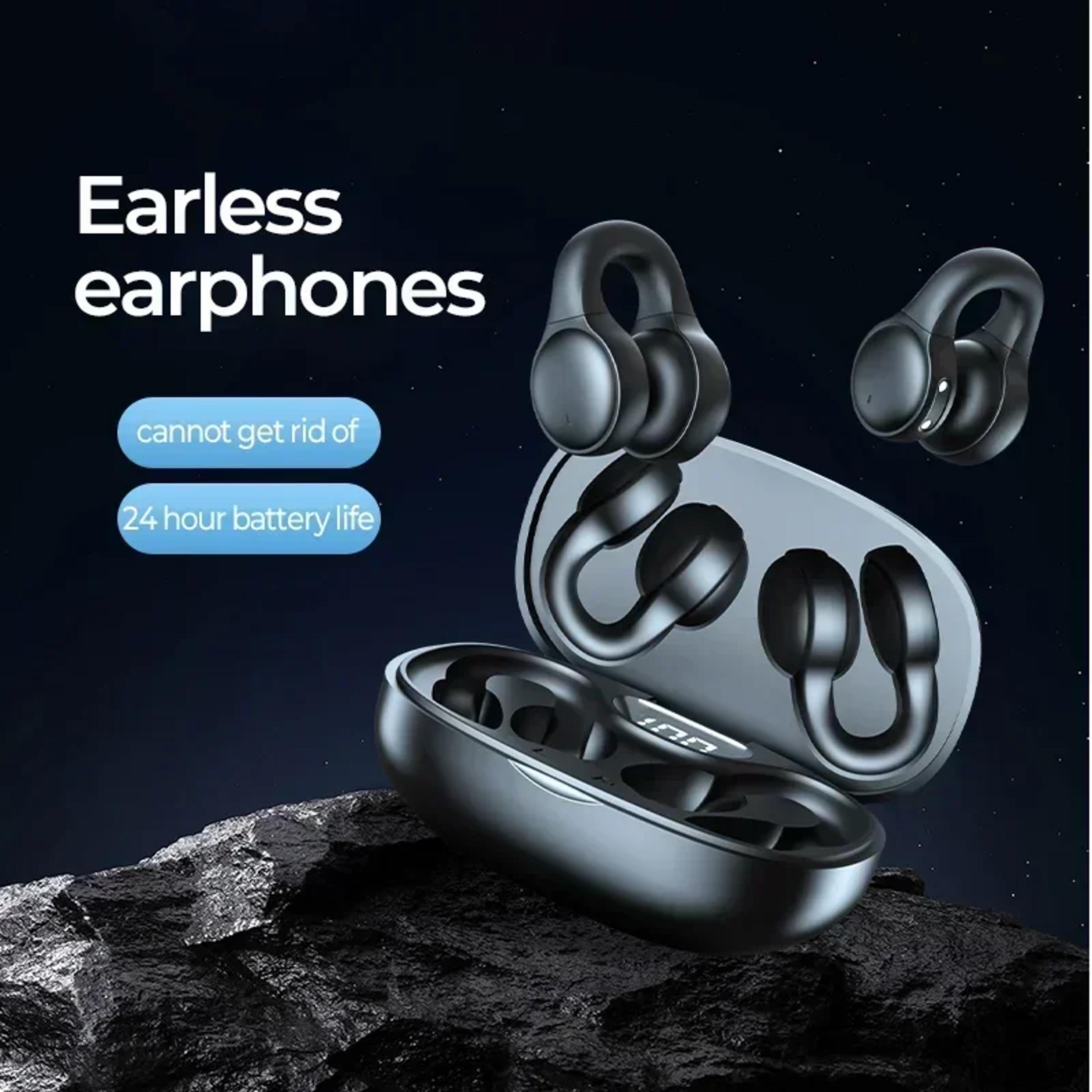 Open Ear Wireless Earbuds With Ear Hooks Bluetooth Sports Headphones With Mic 6