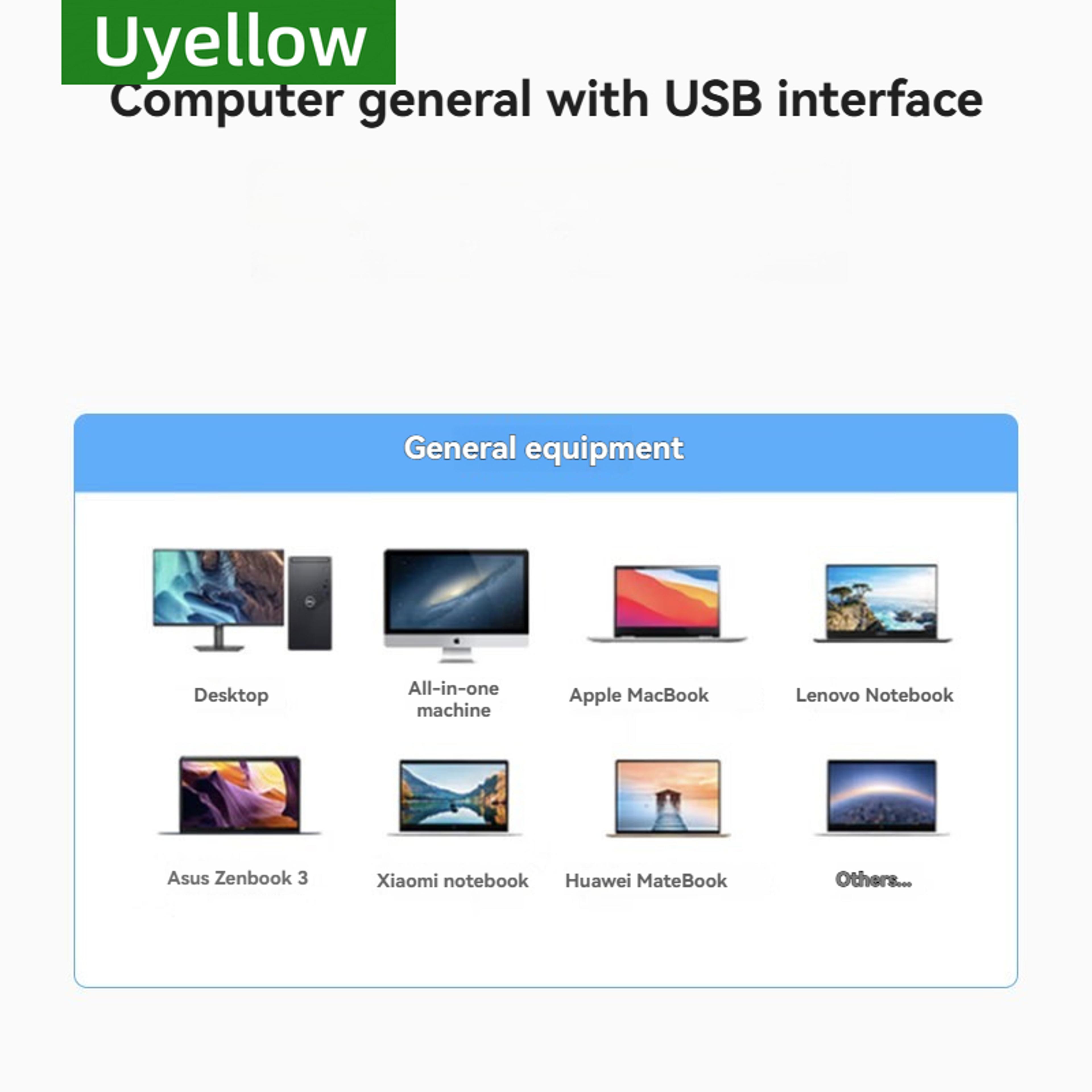 USB C Hub High Speed USB OTG Multiport Adapter For Laptop Phone MacBook 4