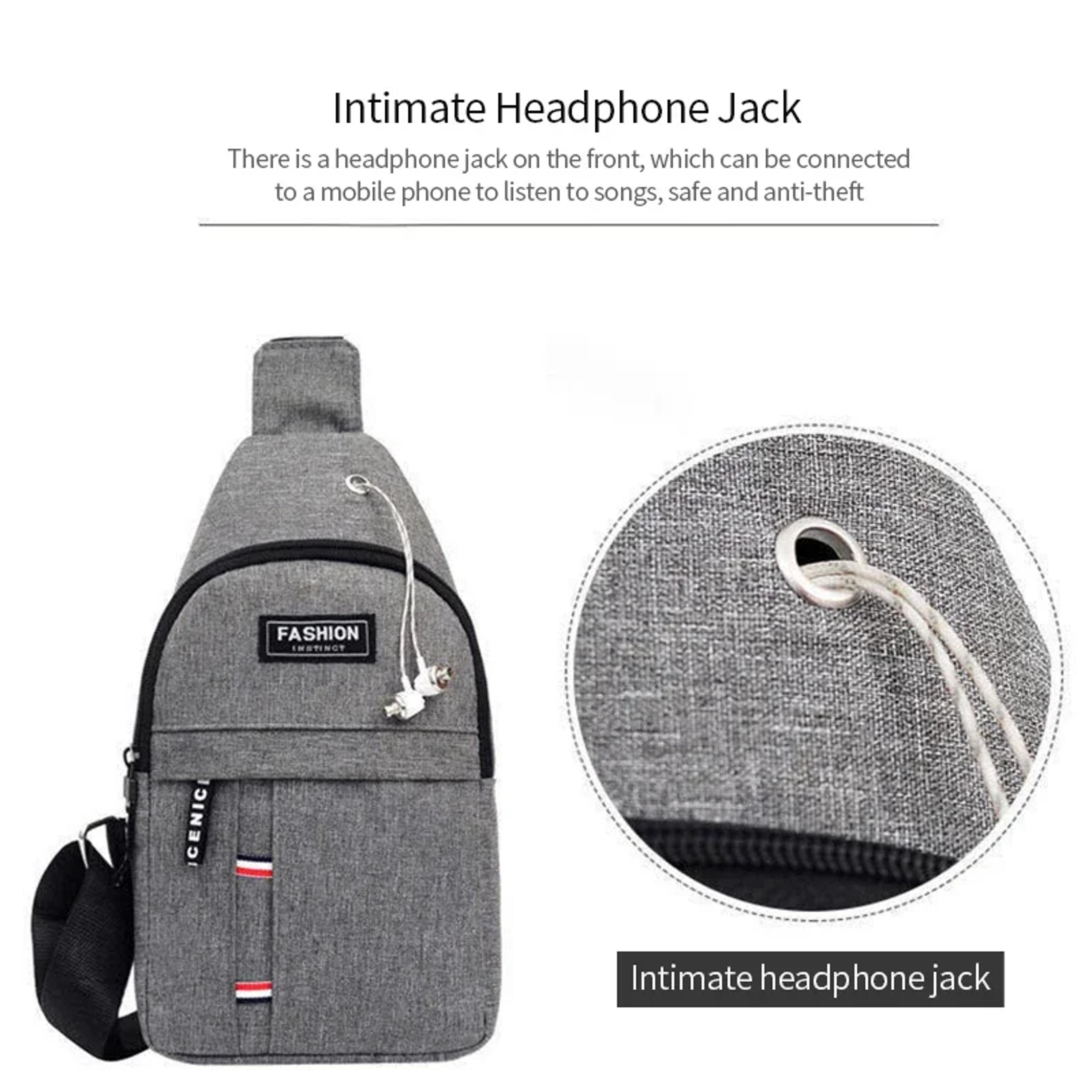 Men Waterproof Nylon Chest Bag Lightweight Crossbody Sling Bag For Travel And Daily Carry 4
