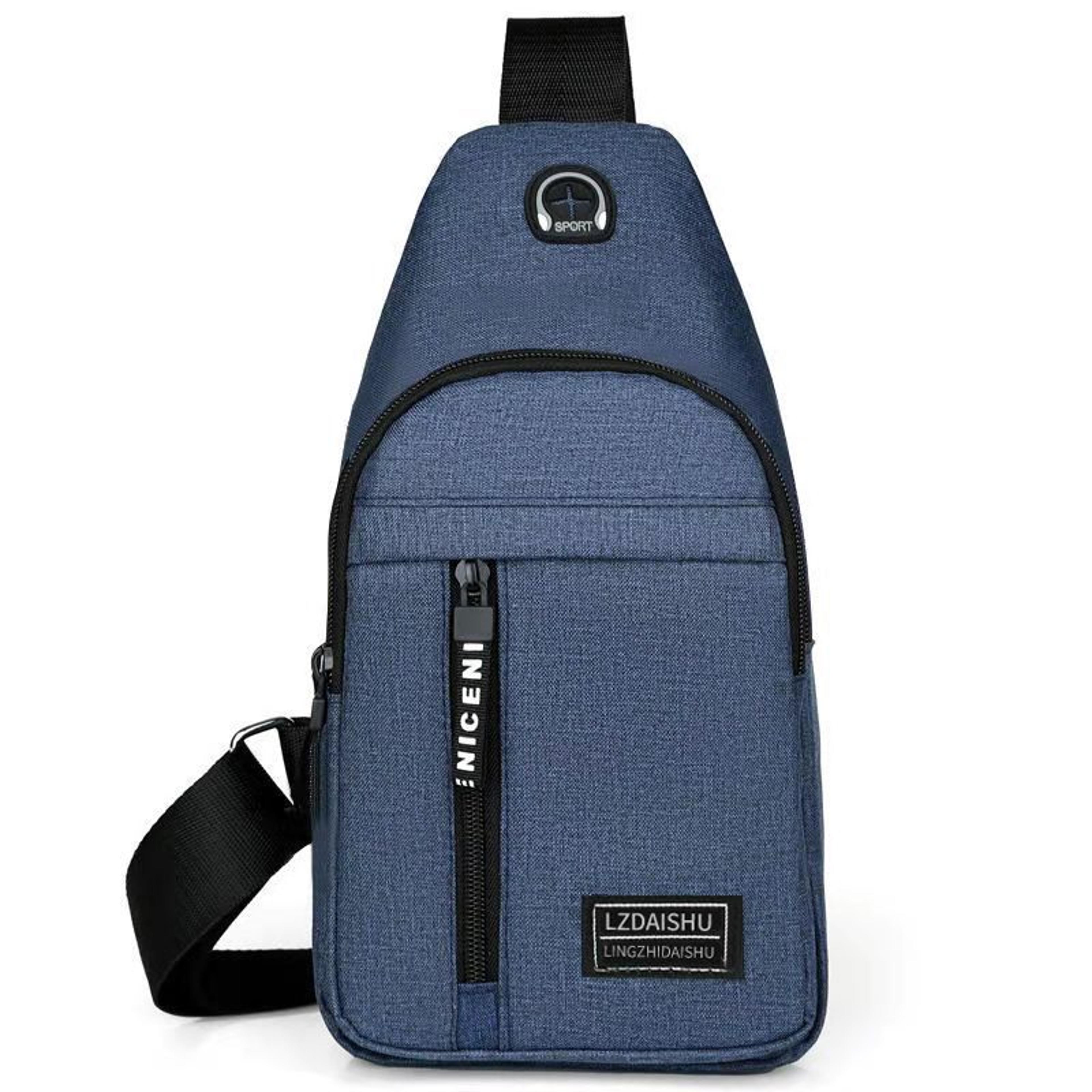 Mens Canvas Chest Bag Adjustable Crossbody Sling Bag For Travel And Daily Carry 6