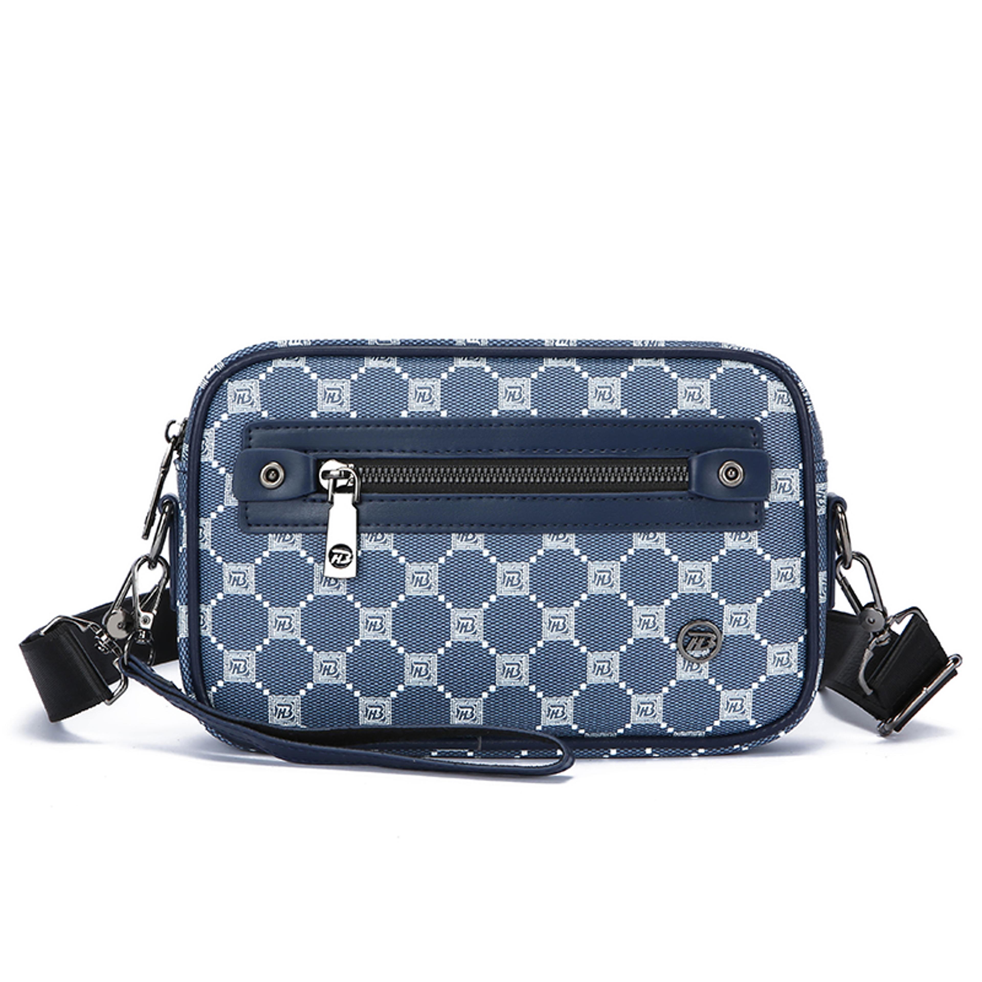 Mens PU Leather Crossbody Bag Small Shoulder Messenger Phone Bag 7