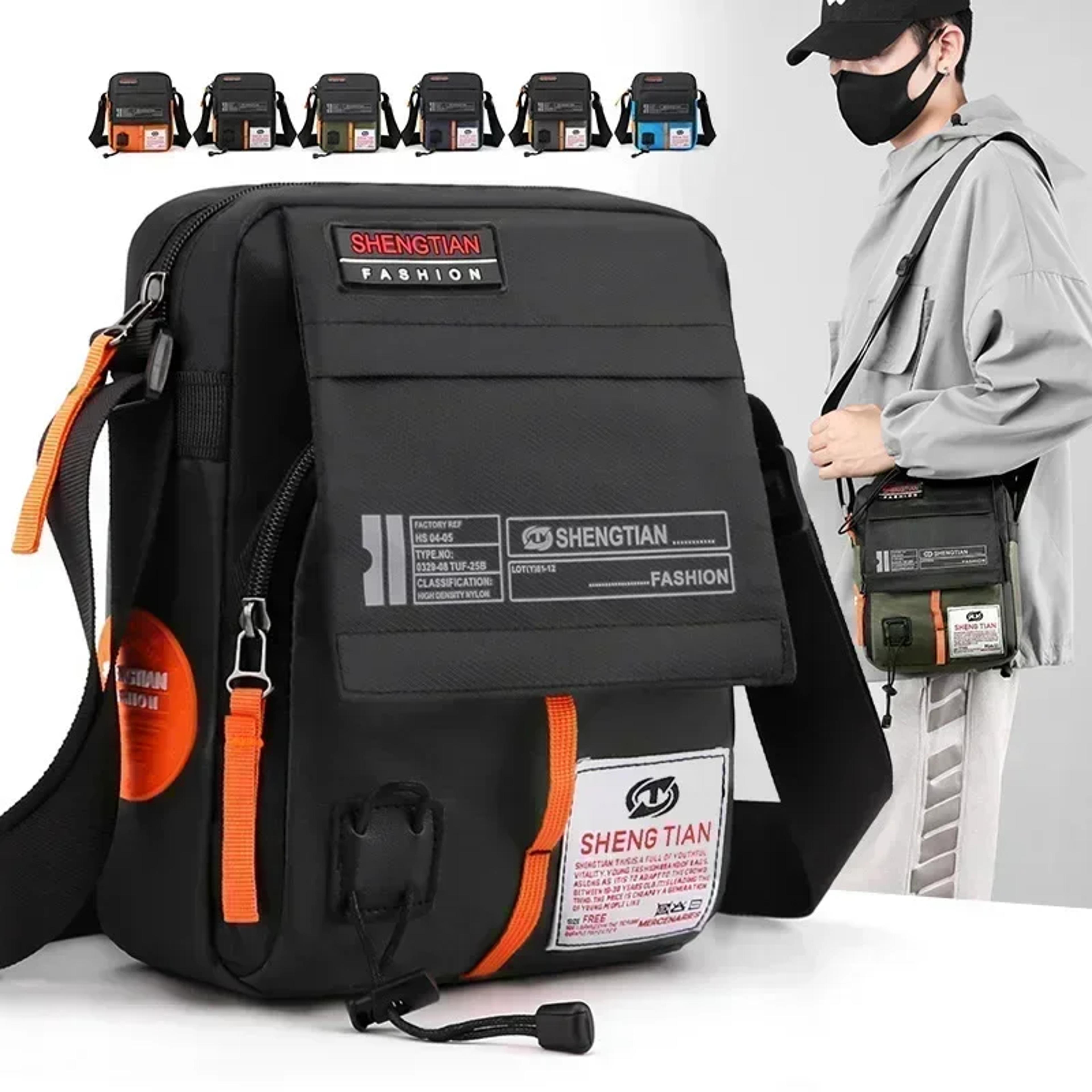 Mens Waterproof Messenger Bag Oxford Crossbody Shoulder Business Bag 1