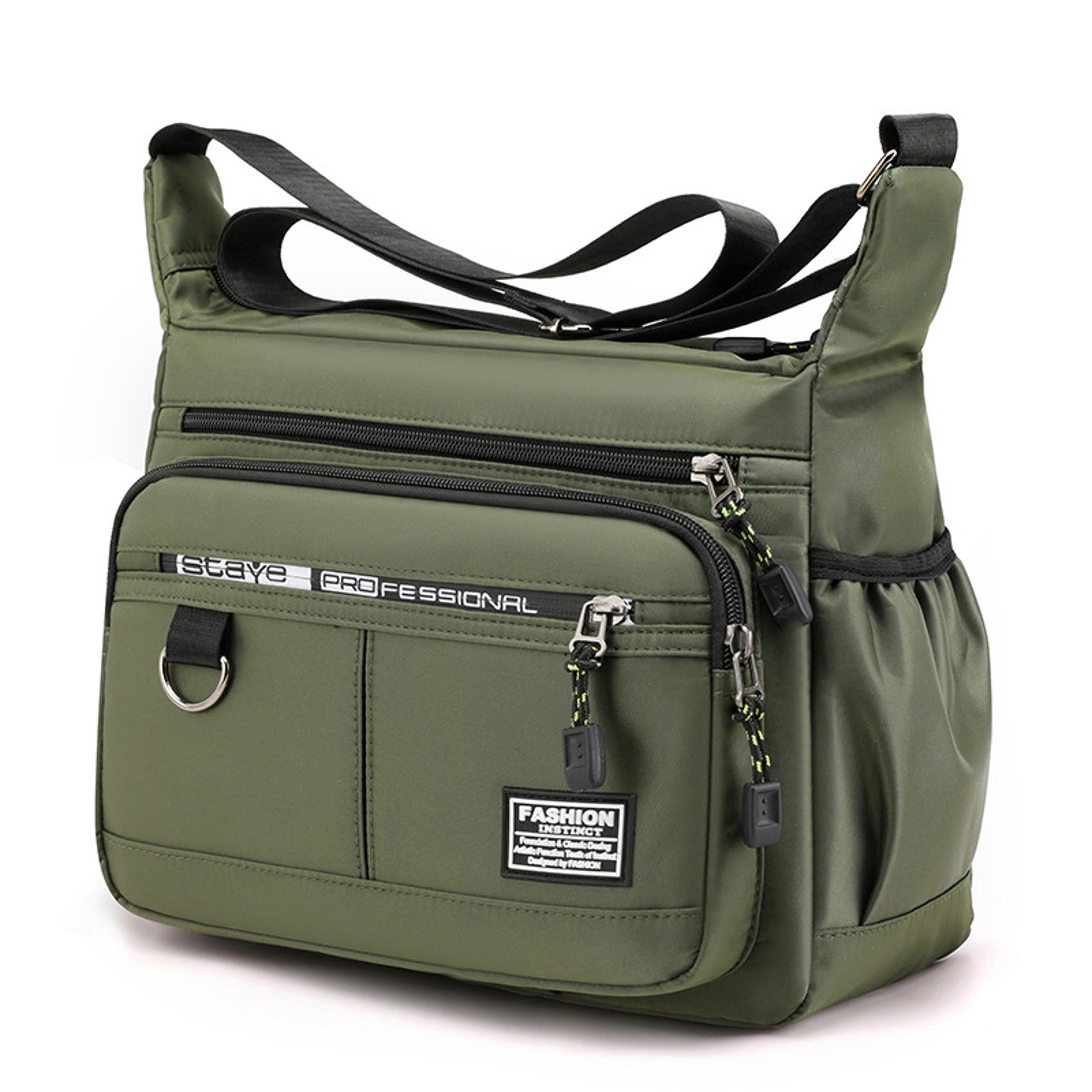 Large Capacity Oxford Shoulder Bag For Men With Multi Pocket Crossbody Design 1