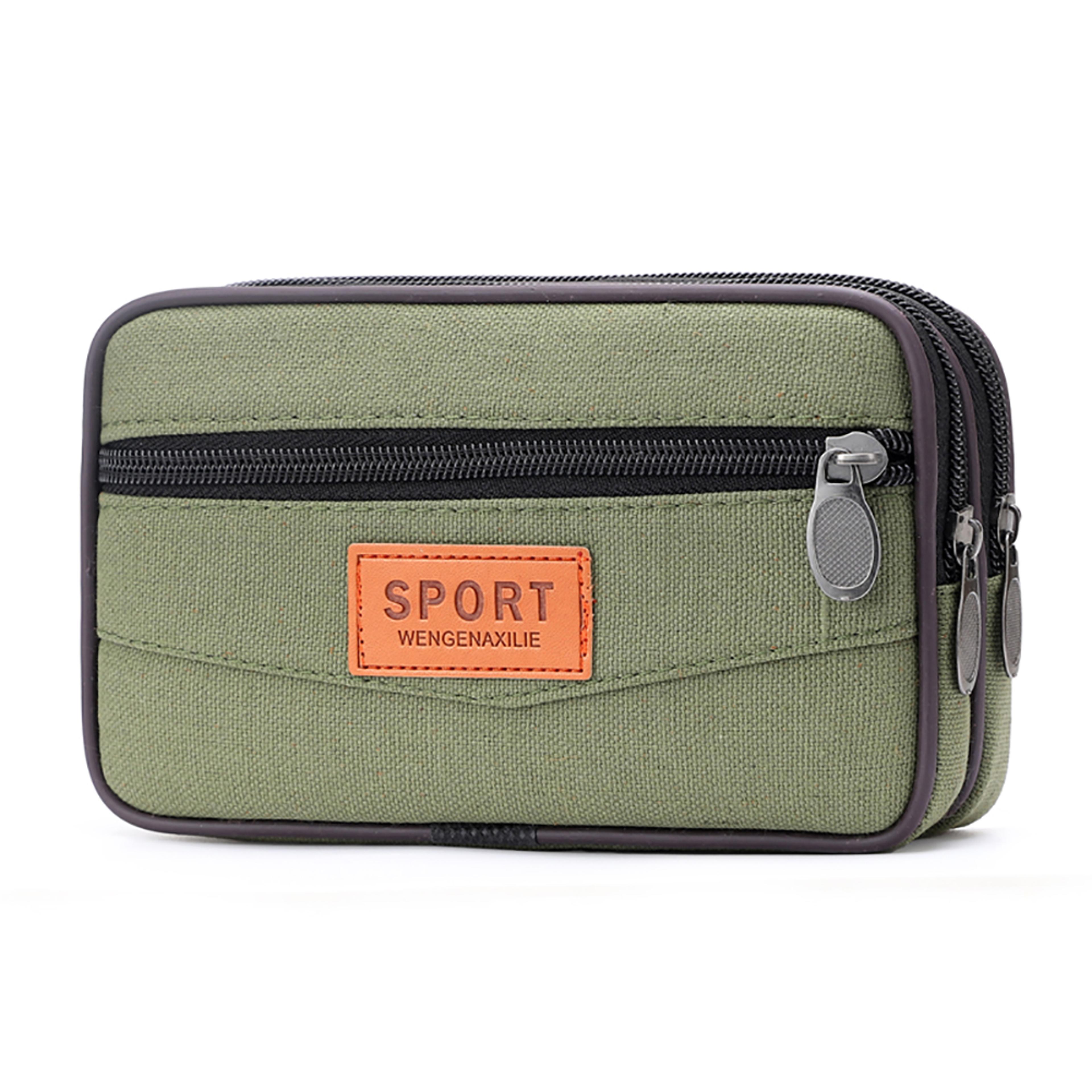 PU Leather Men Waist Bag Stylish Travel Fanny Pack Phone Pouch 3